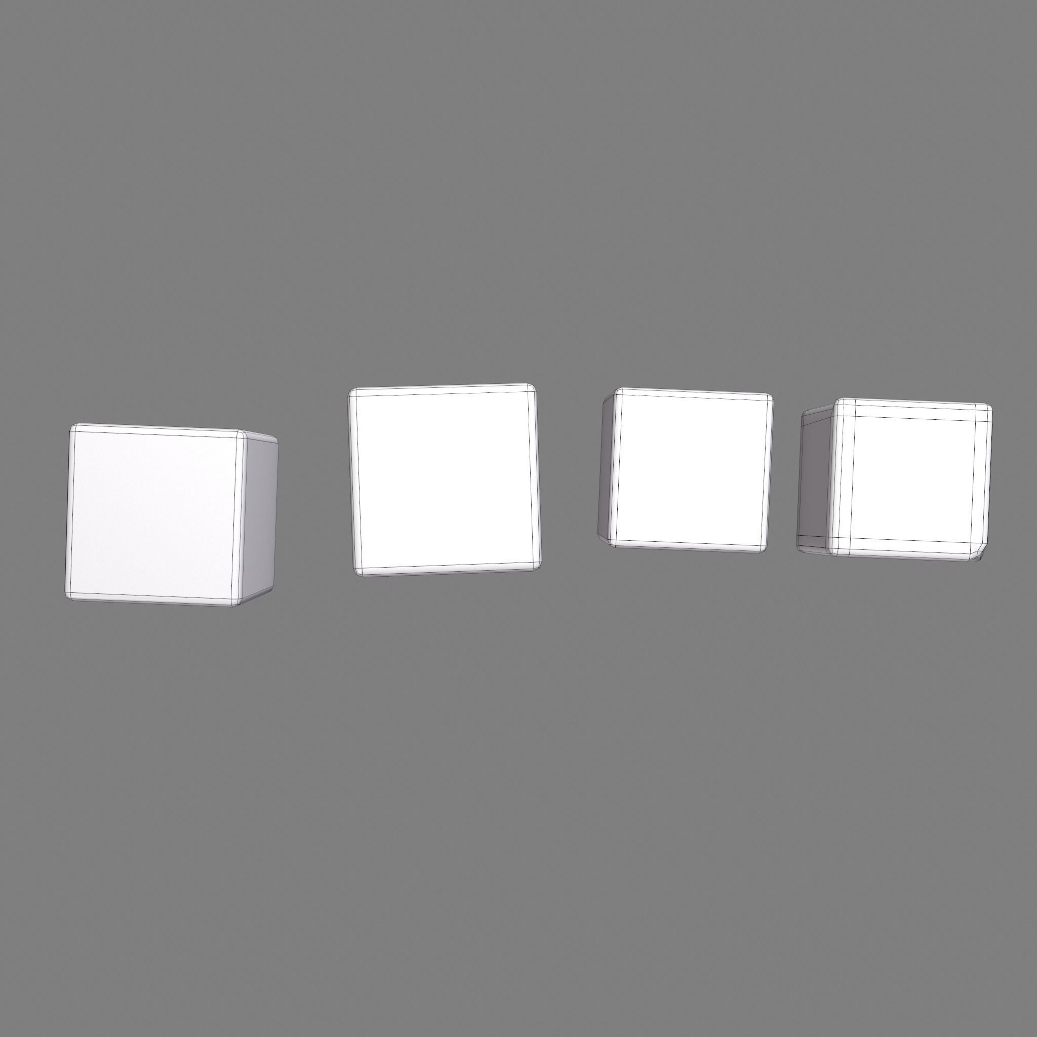 Medieval Game Dice Low-poly 3D model_20