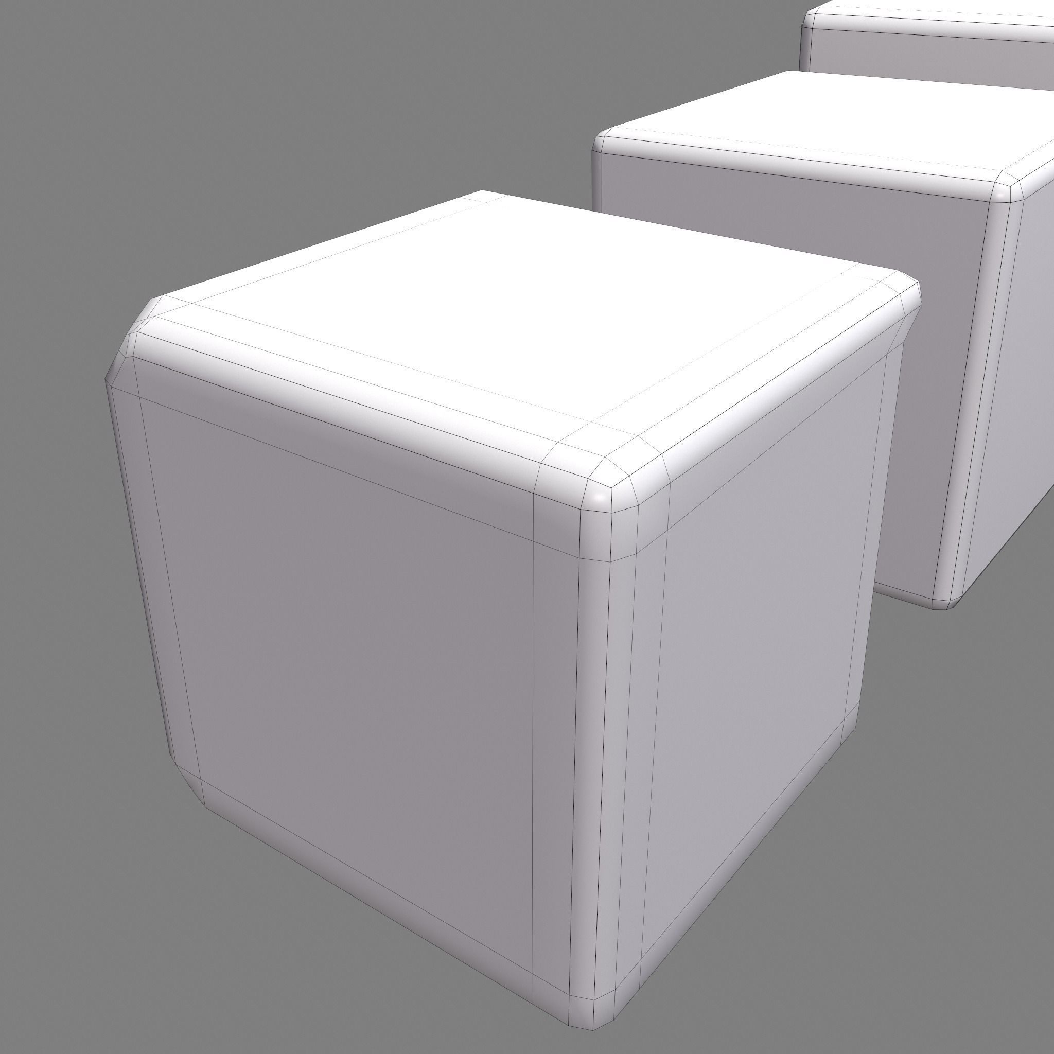 Medieval Game Dice Low-poly 3D model_23