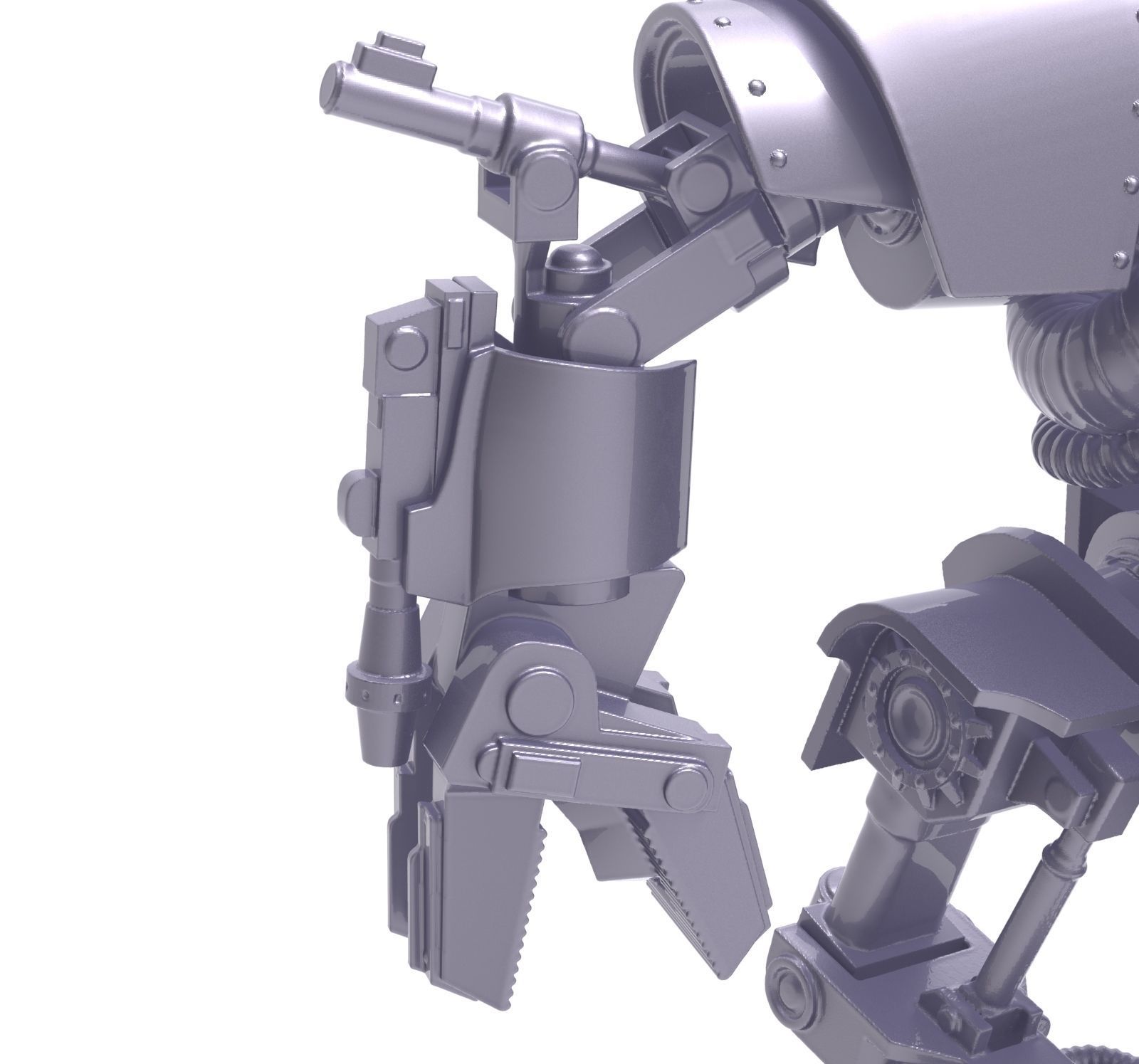 Battle robot 3D print model_6