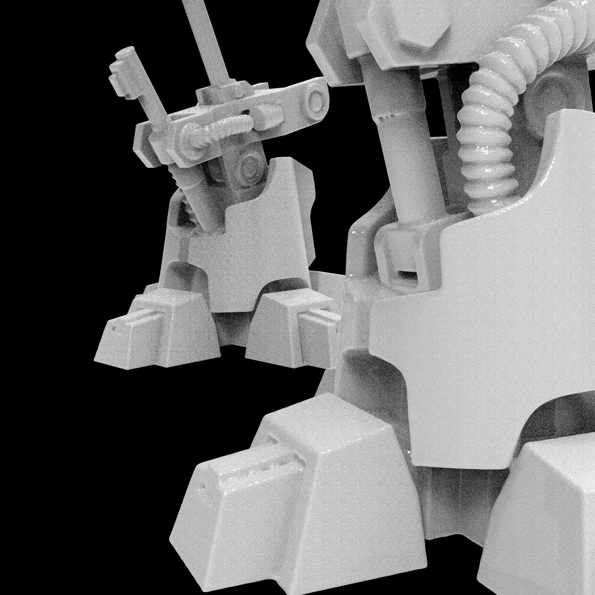 Battle robot 3D print model_16