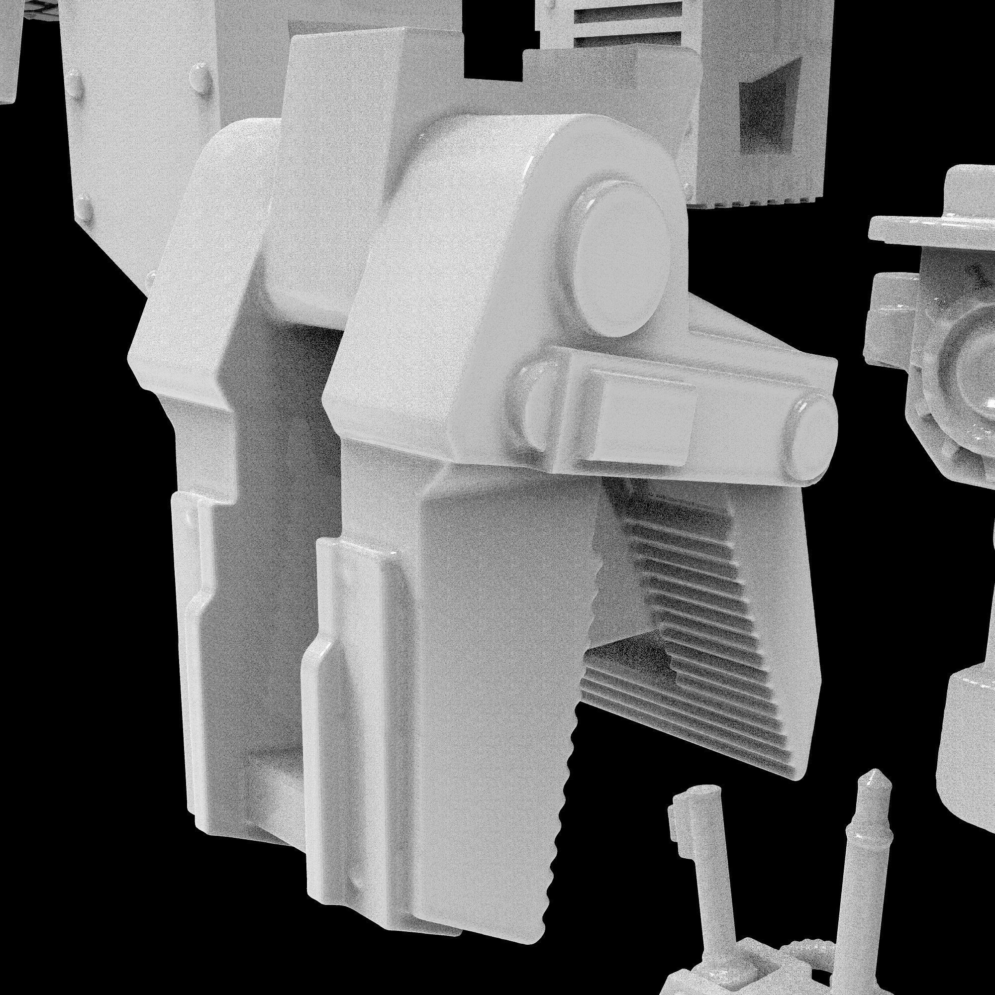 Battle robot 3D print model_14