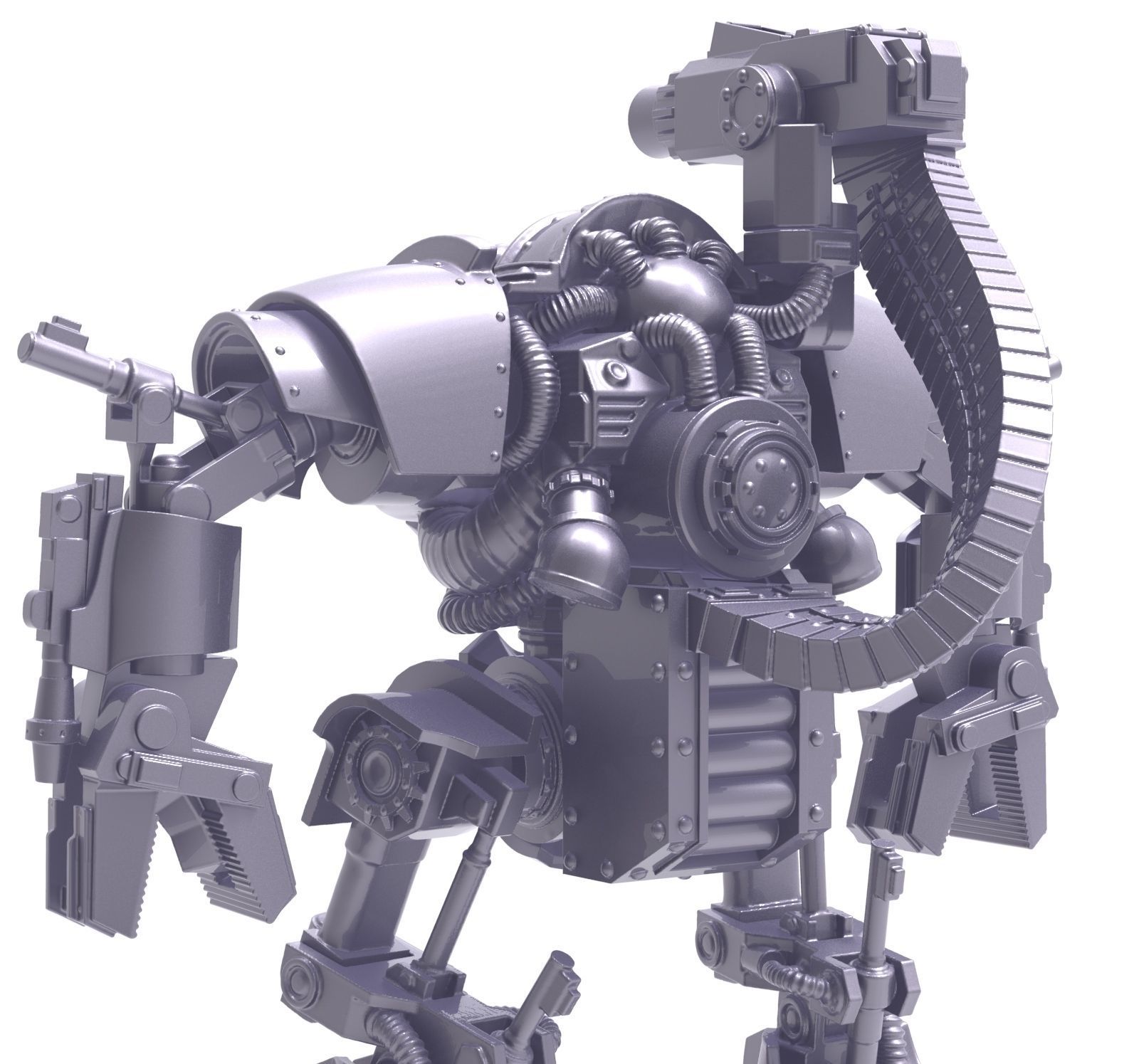 Battle robot 3D print model_5