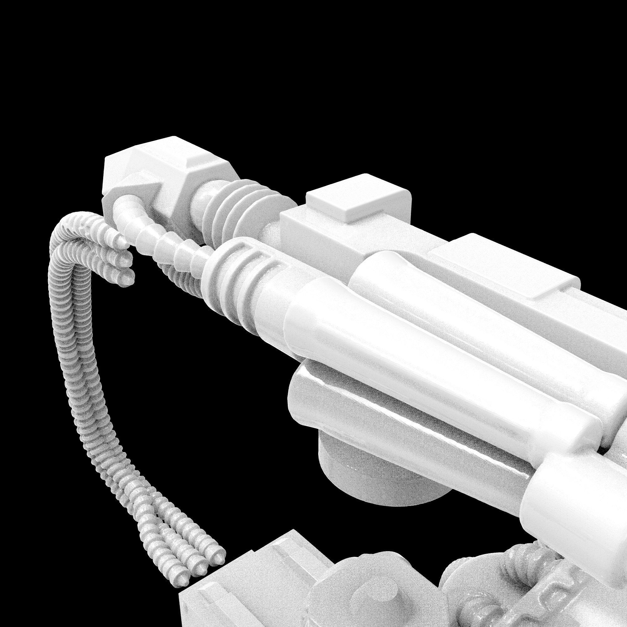 Battle robot 3D print model_12