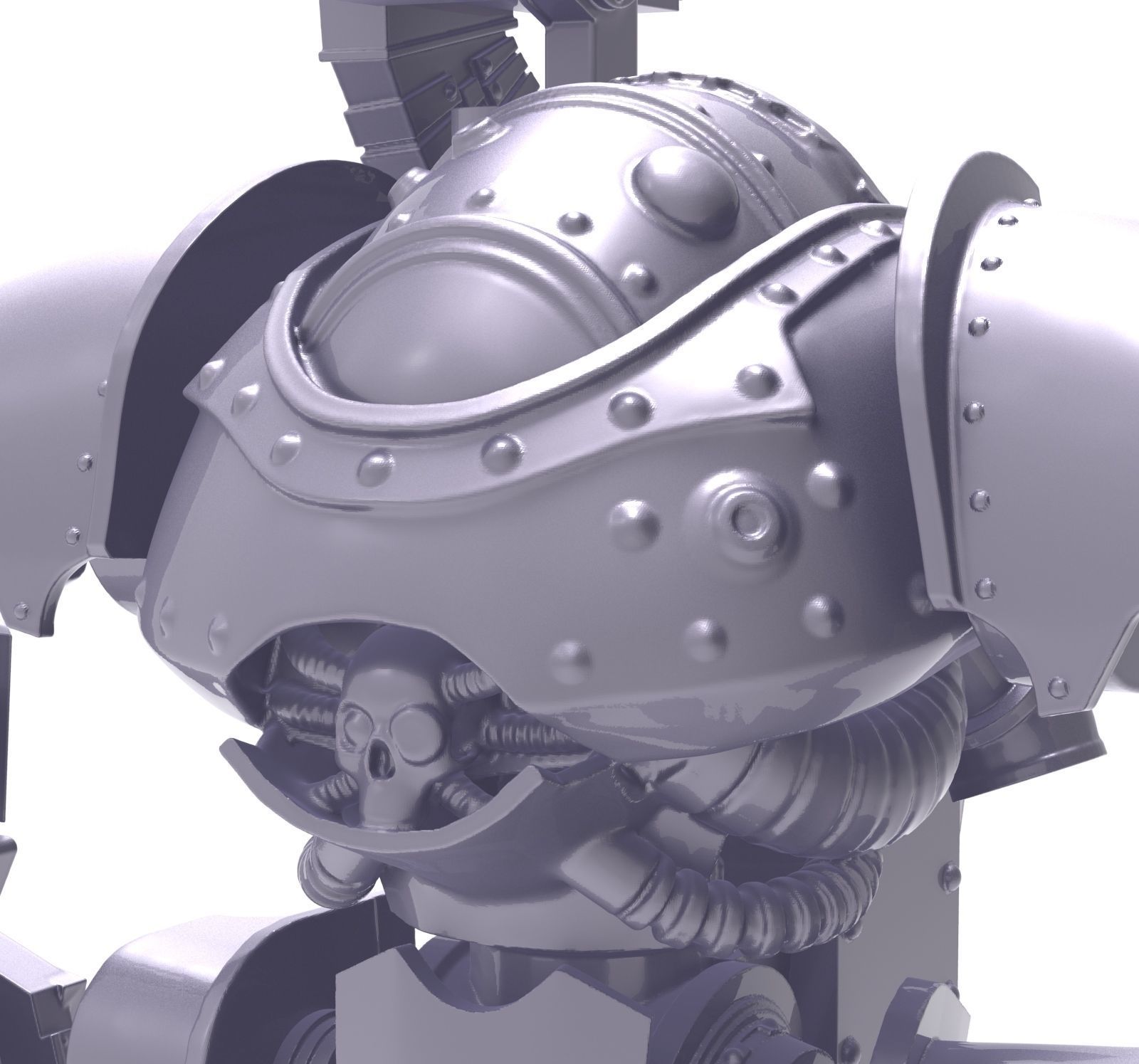 Battle robot 3D print model_2