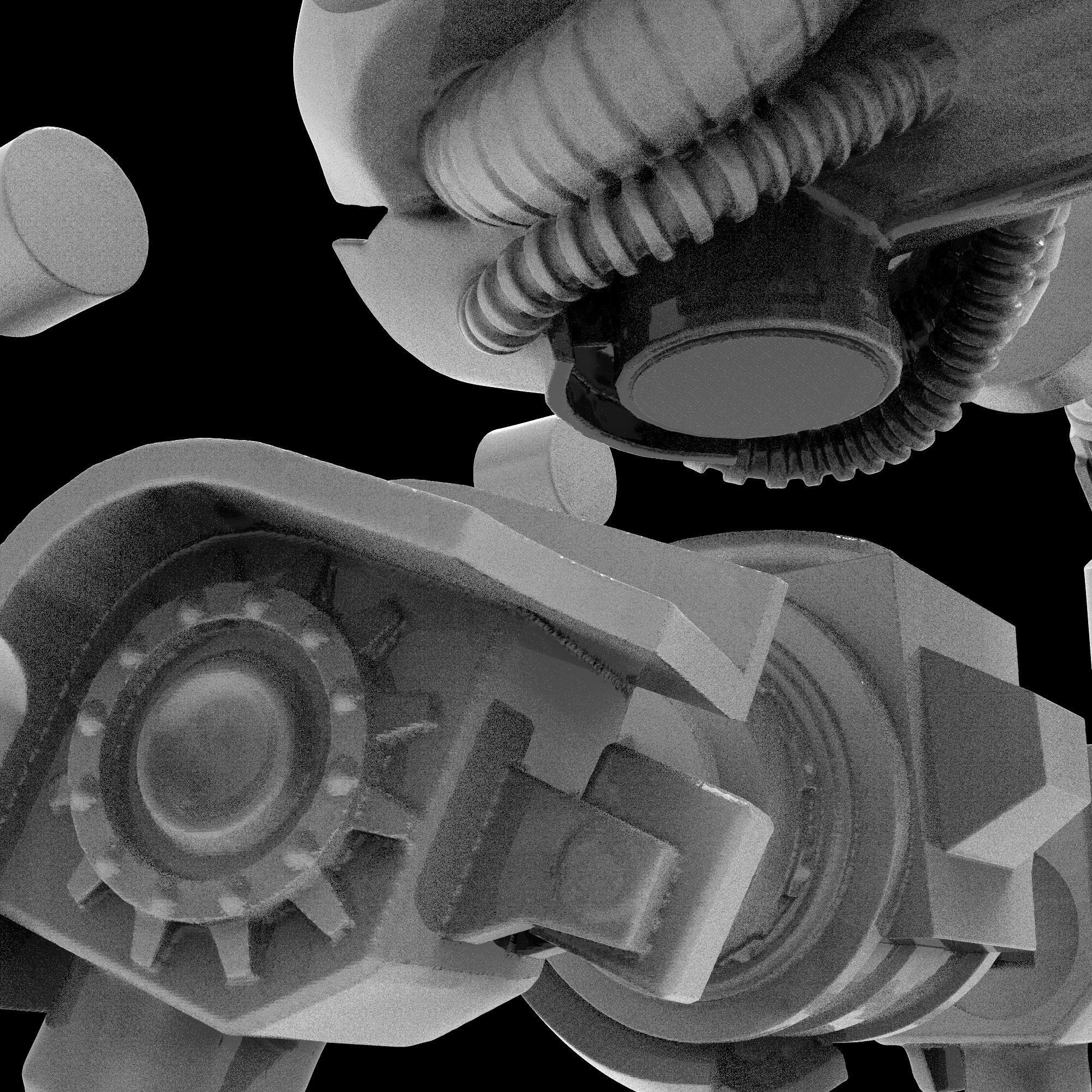 Battle robot 3D print model_17