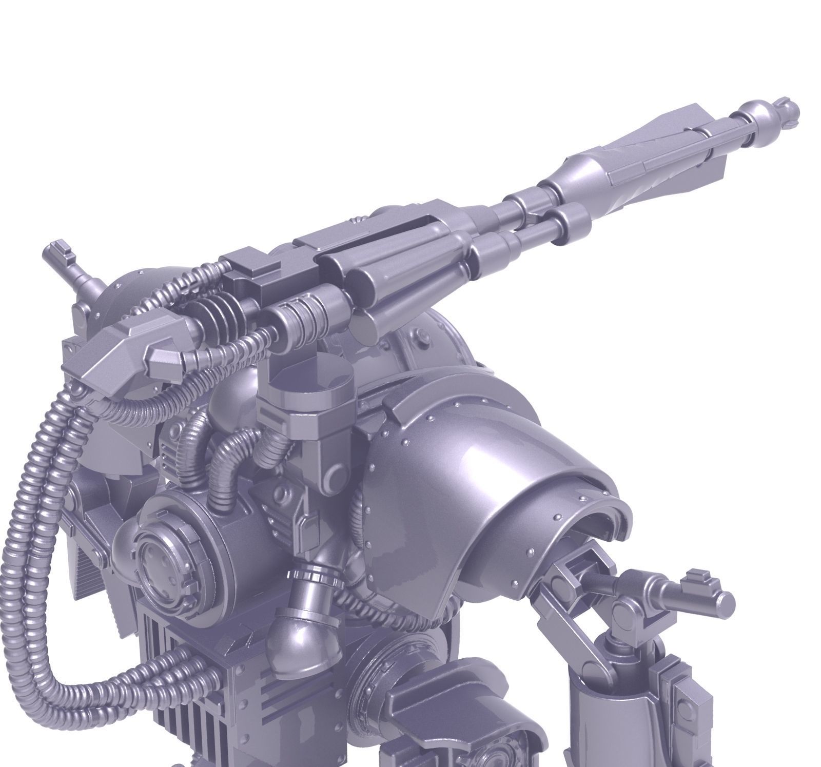 Battle robot 3D print model_9