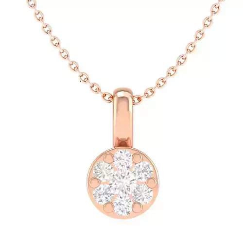 Women round pendant 3dm stl render detail 3D print model