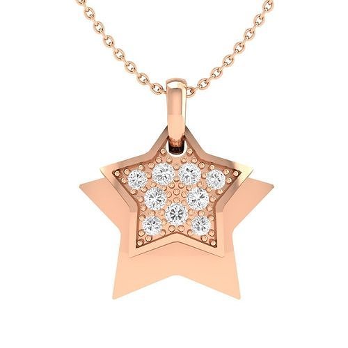 Star pendant 3dm stl render detail 3D print model