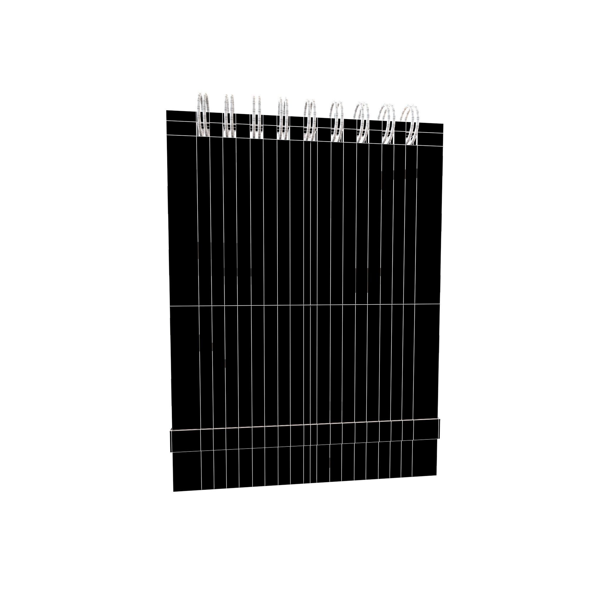 Notebook Pad With Spiral v1 002 Low-poly 3D model_4