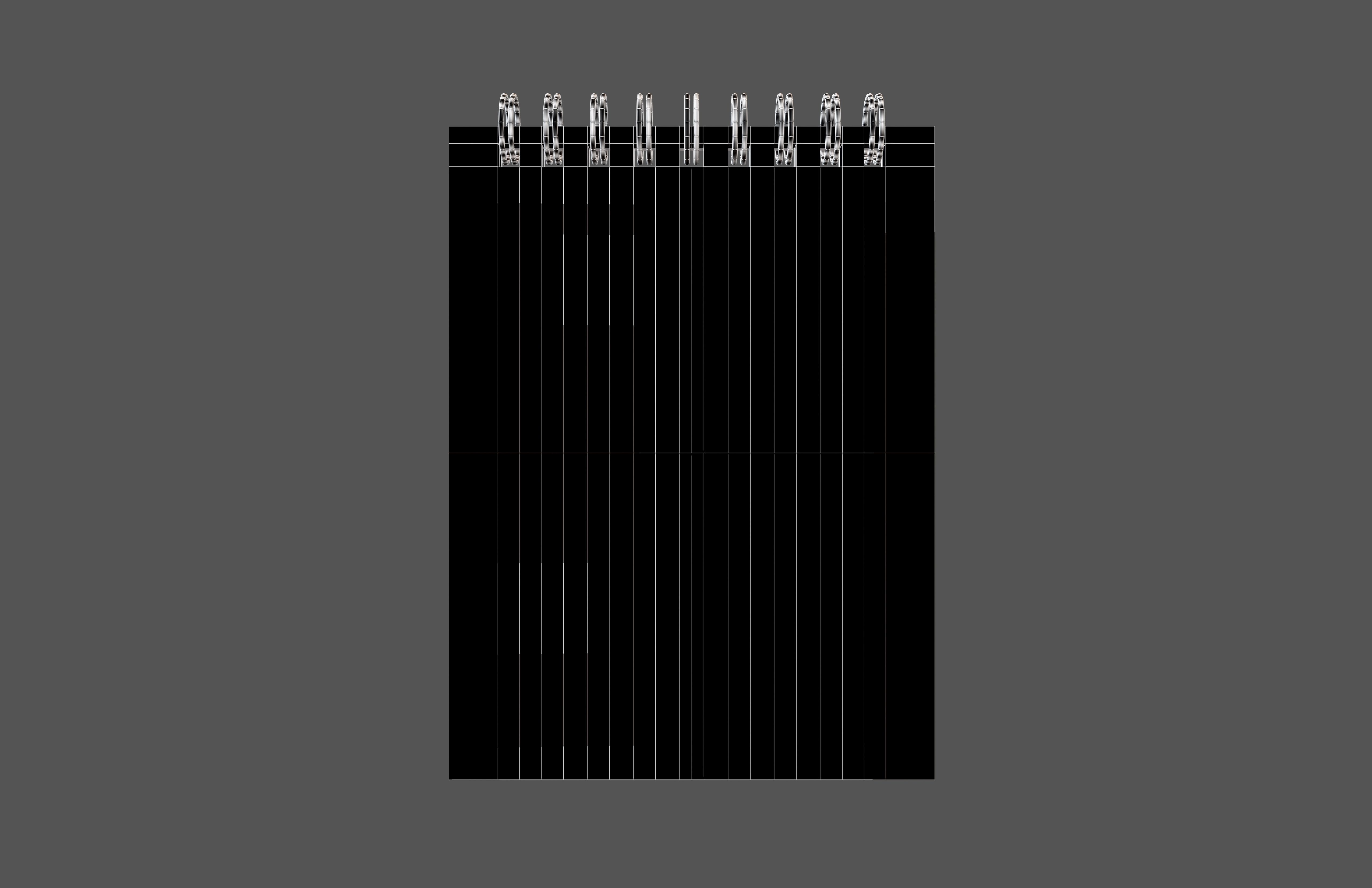 Notebook Pad With Spiral v3 002 Low-poly 3D model_5