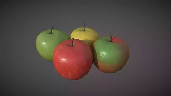 PBR Game-ready Apple