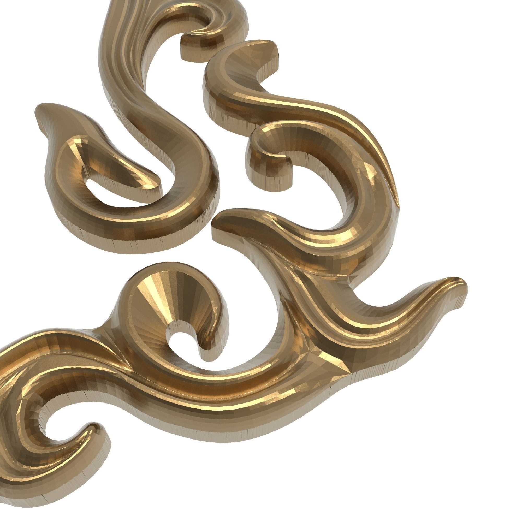 decorative pattern ready for 3D printing 3D model_3