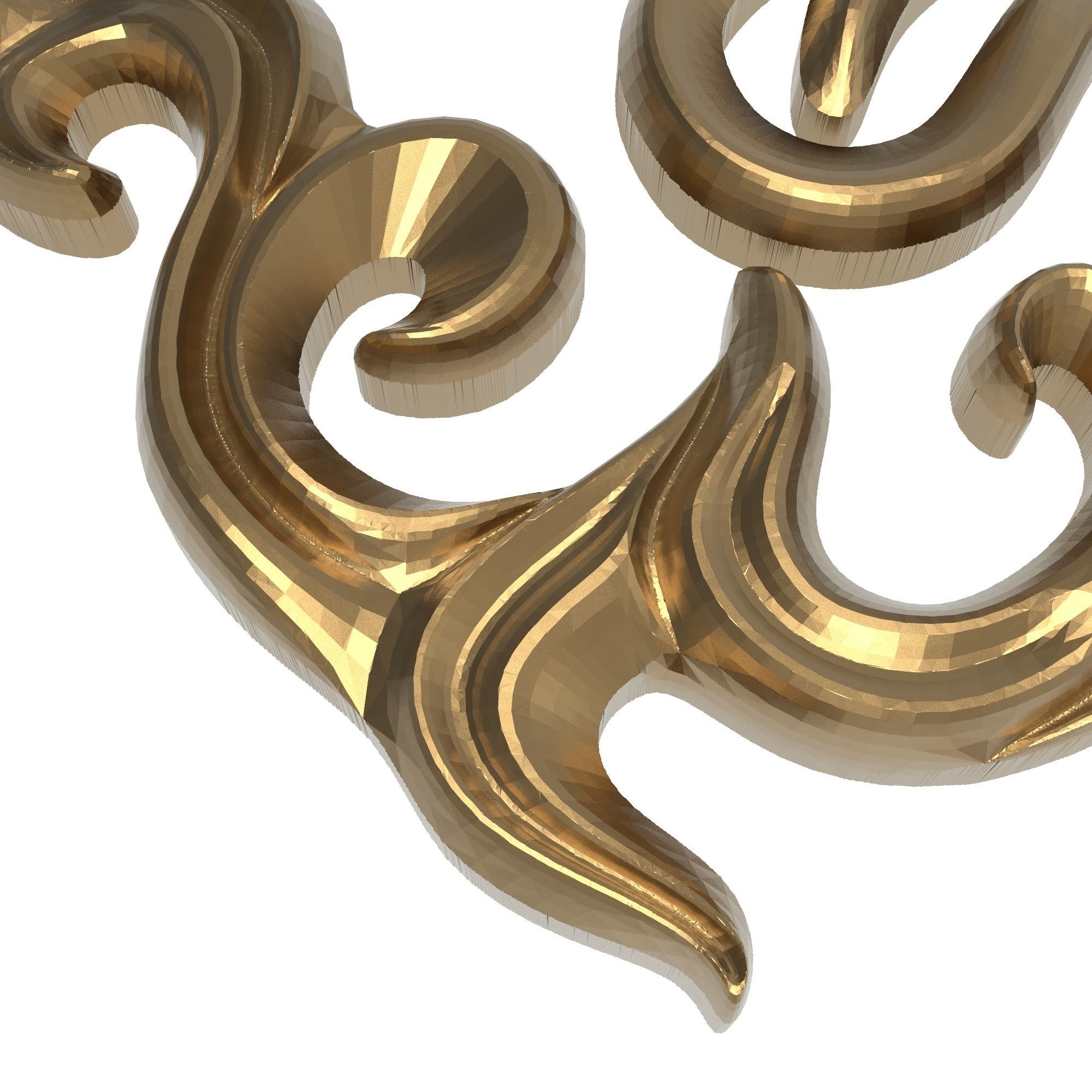 decorative pattern ready for 3D printing 3D model_5