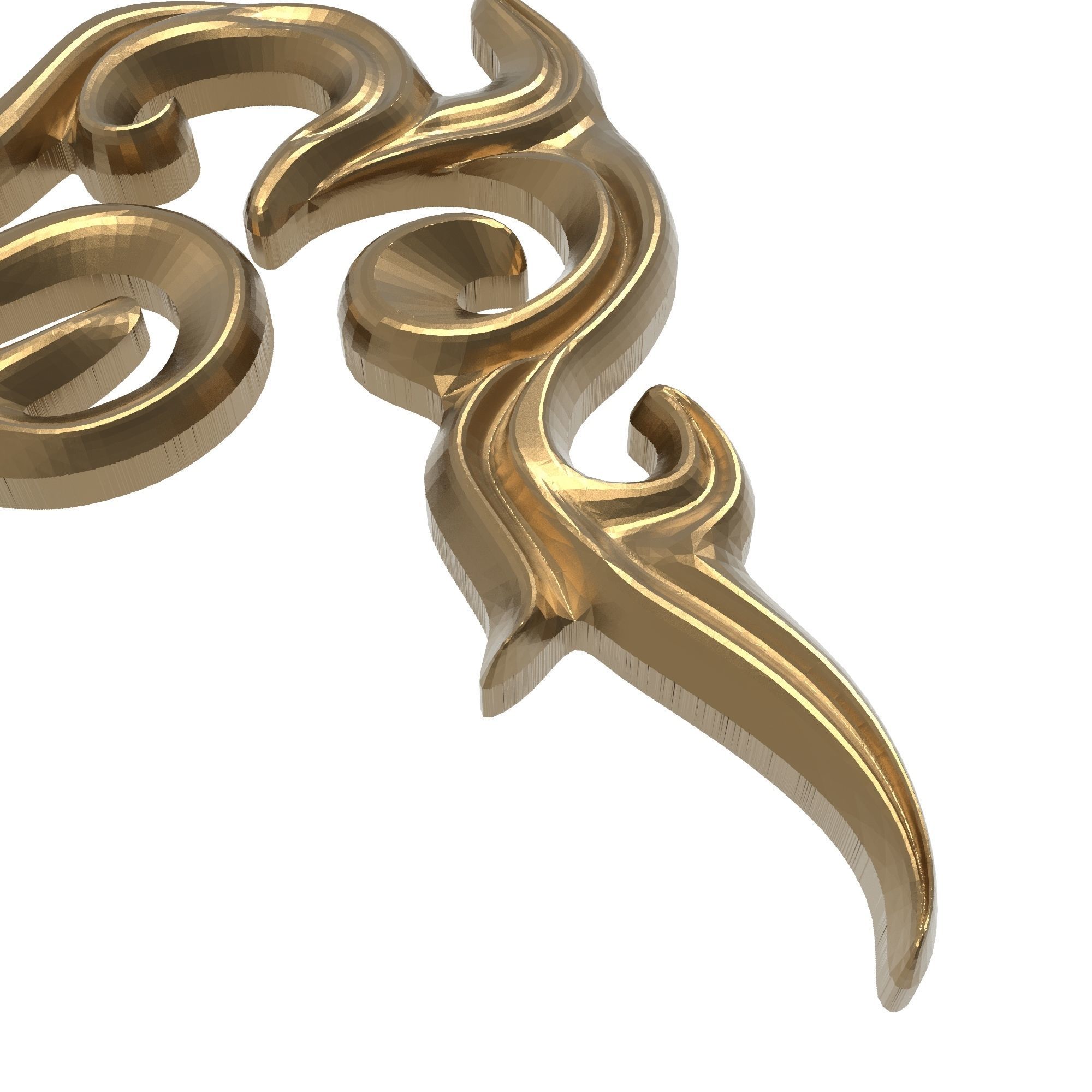 decorative pattern ready for 3D printing 3D model_2