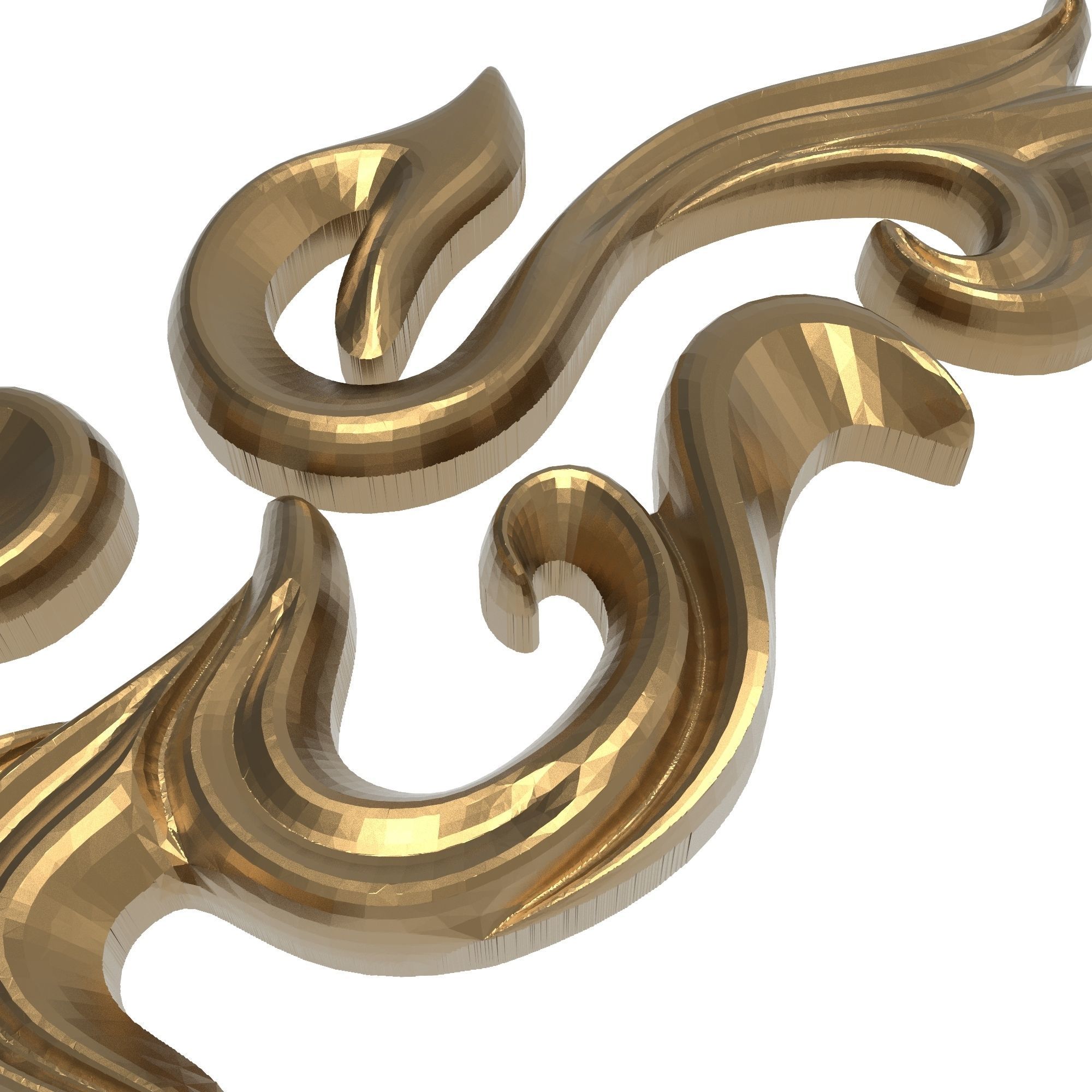 decorative pattern ready for 3D printing 3D model_4