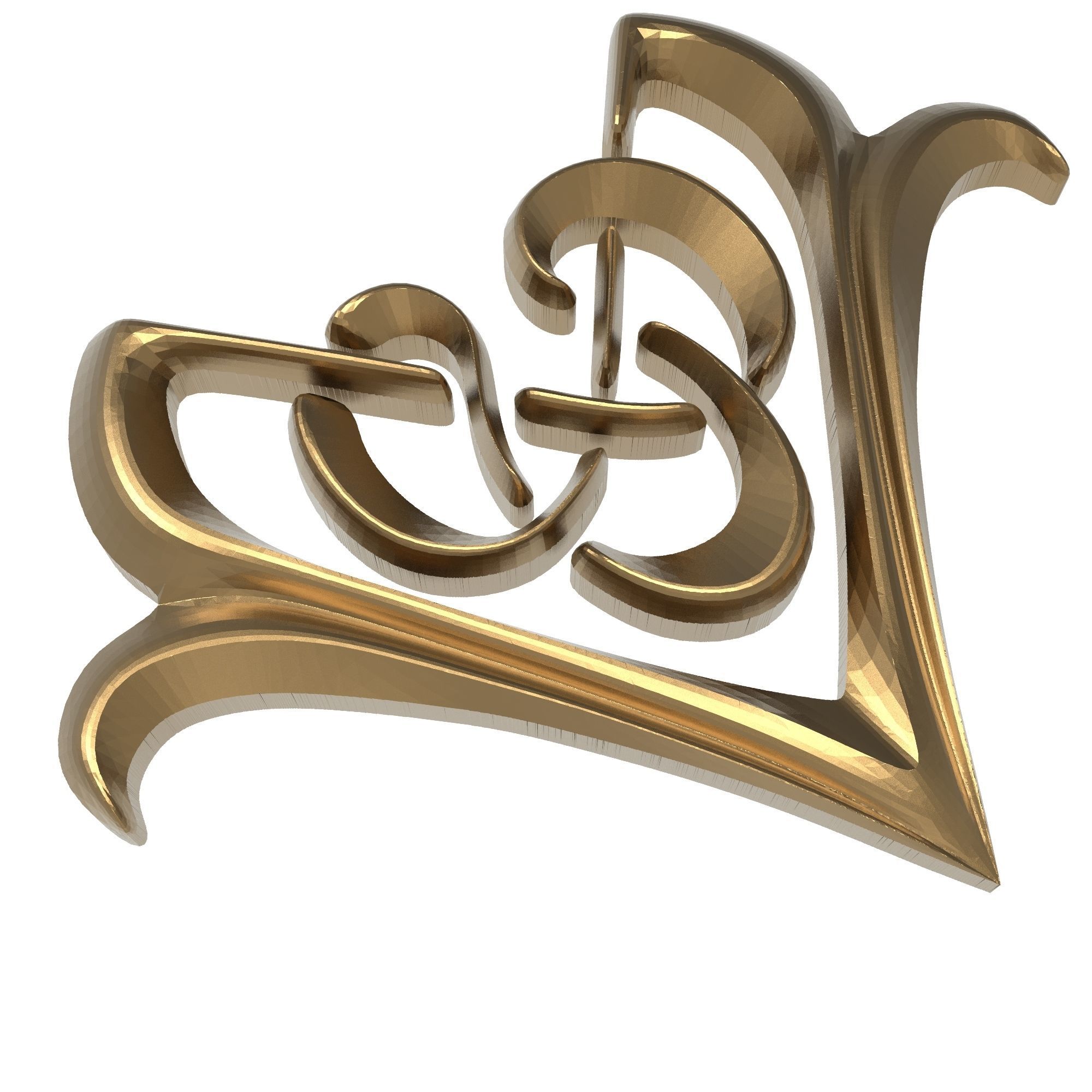 decorative pattern ready for 3D printing 3D model_6