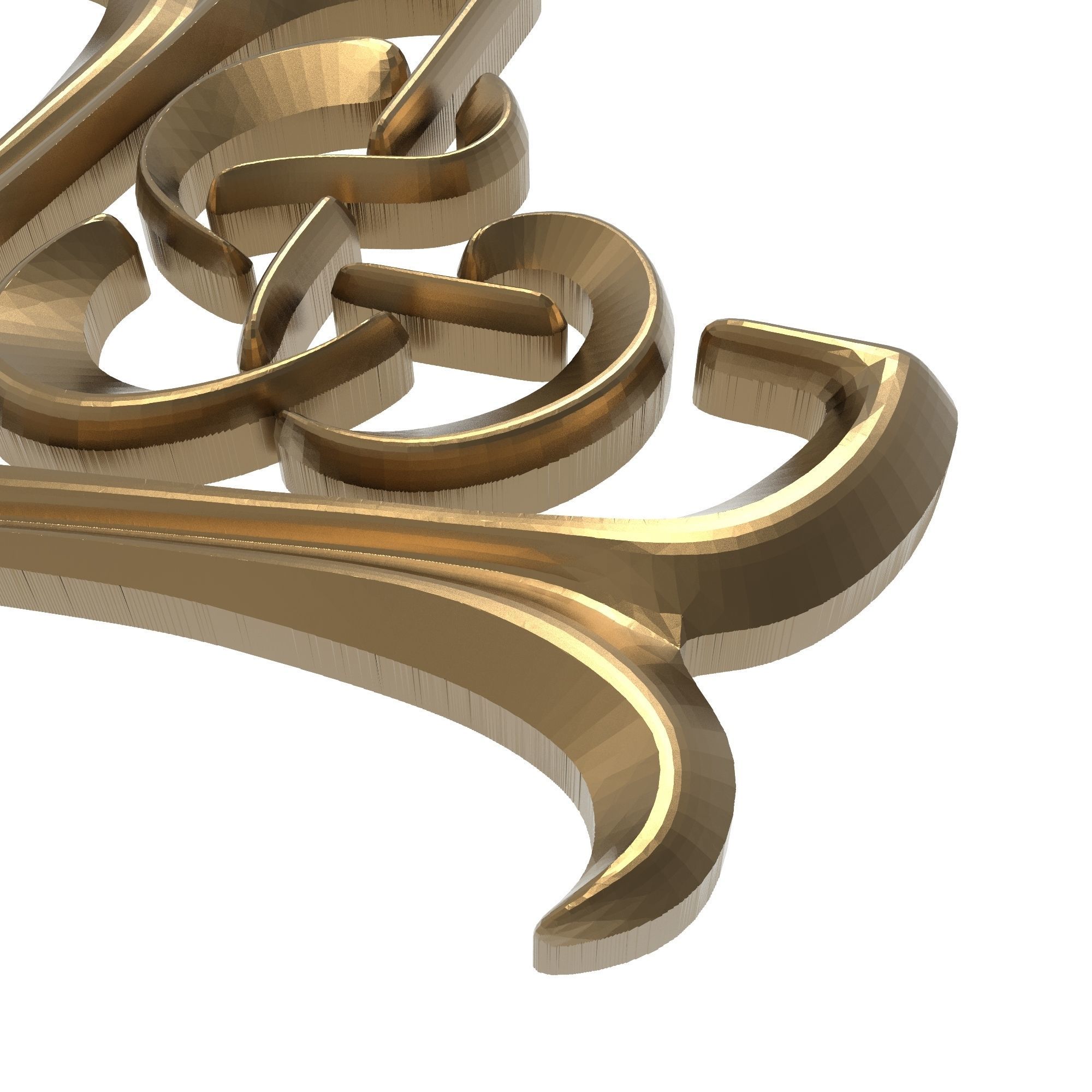 decorative pattern ready for 3D printing 3D model_3