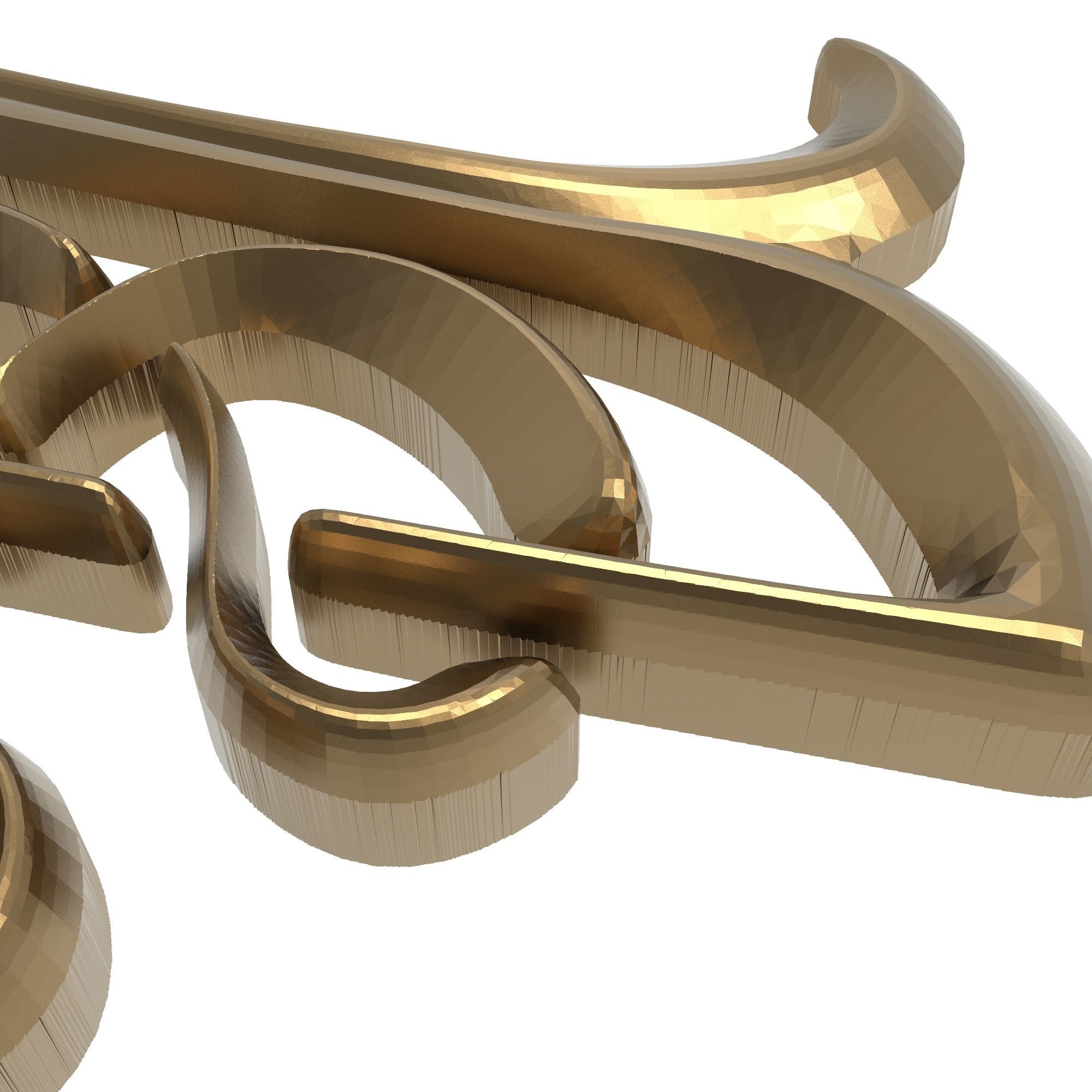 decorative pattern ready for 3D printing 3D model_4