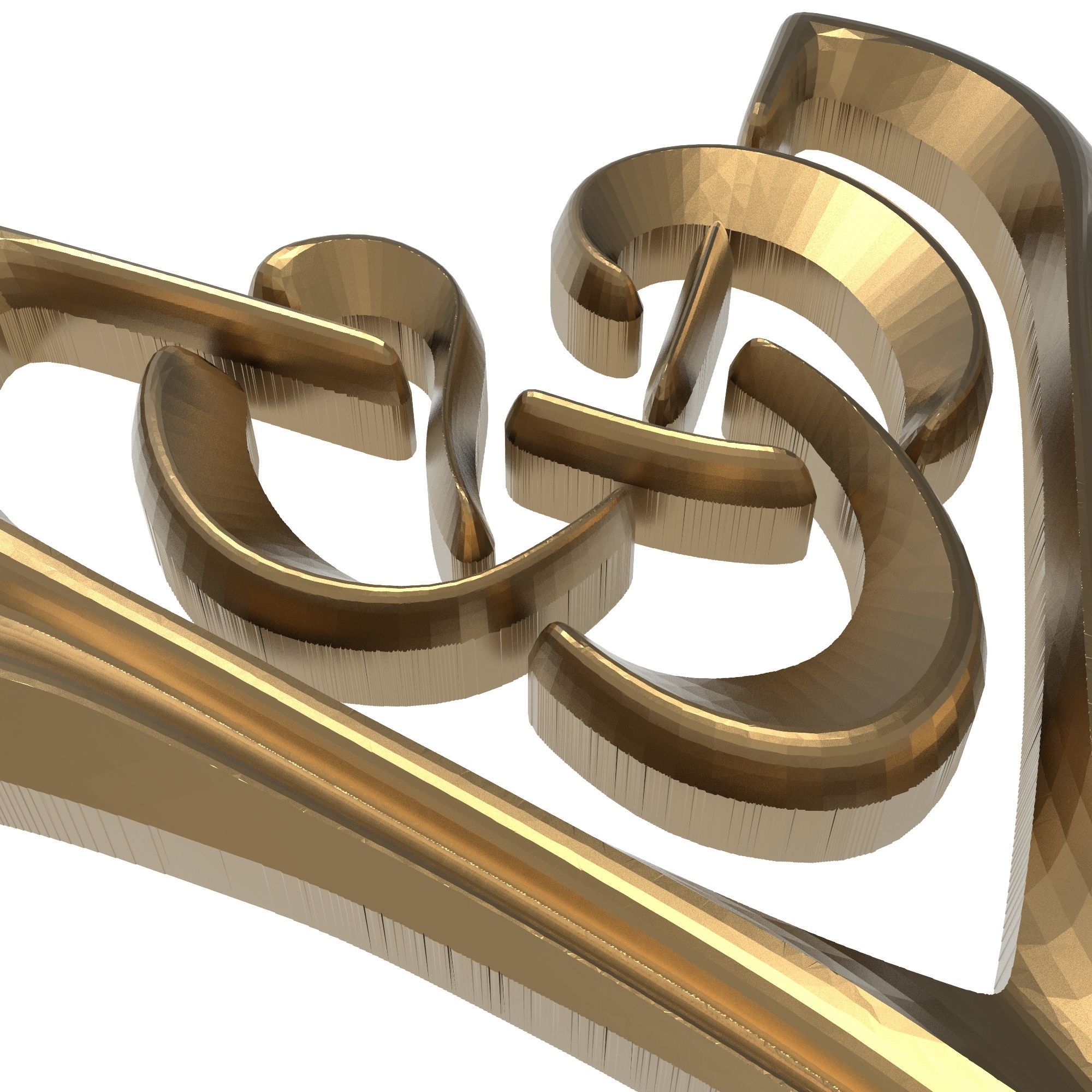 decorative pattern ready for 3D printing 3D model_2