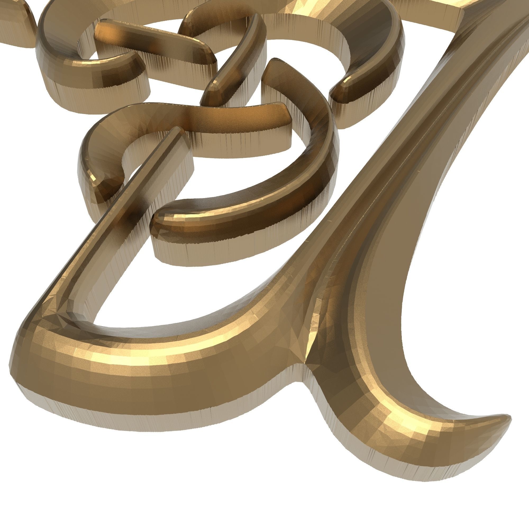 decorative pattern ready for 3D printing 3D model_5