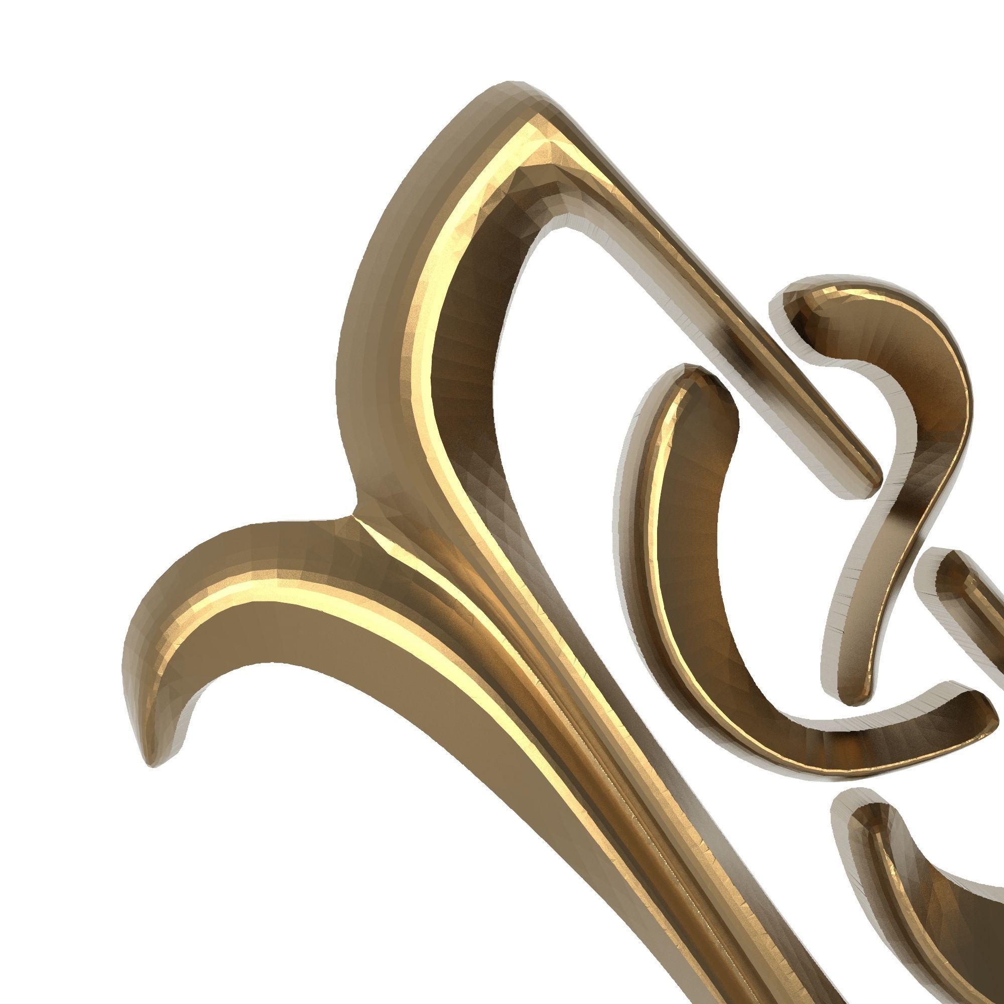 decorative pattern ready for 3D printing 3D model_1