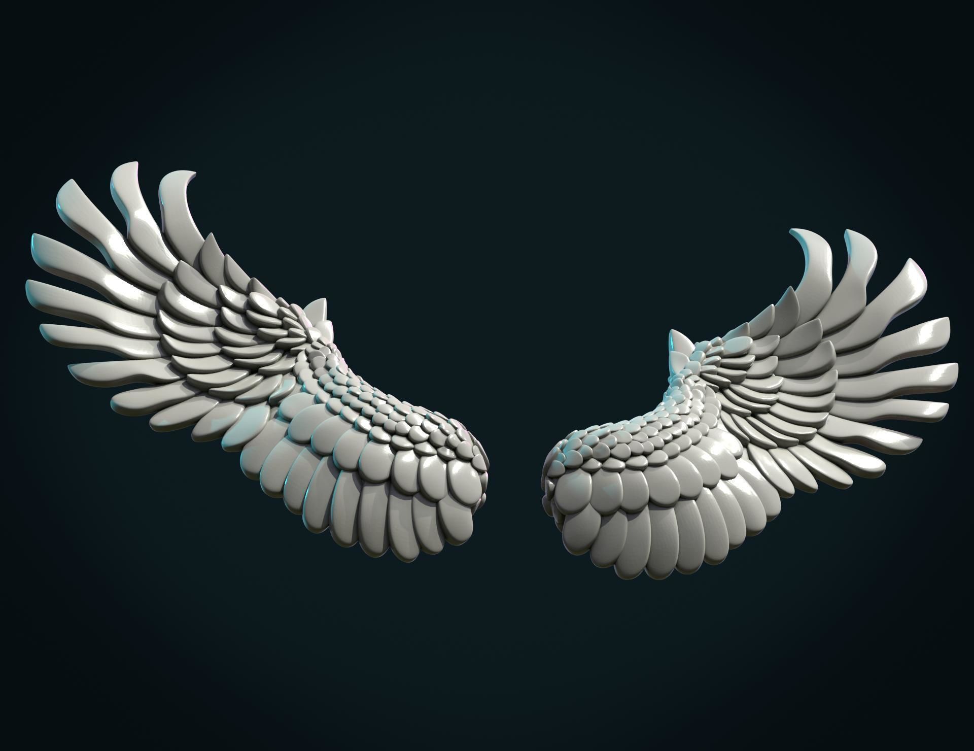 Wings II 3D print model_12