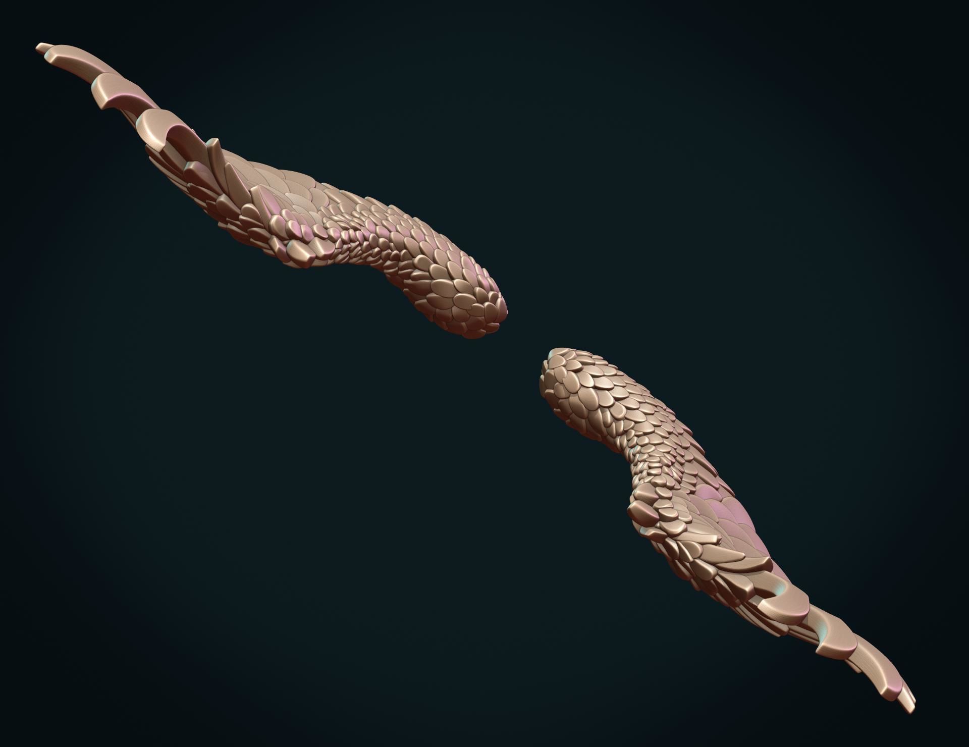 Wings II 3D print model_7