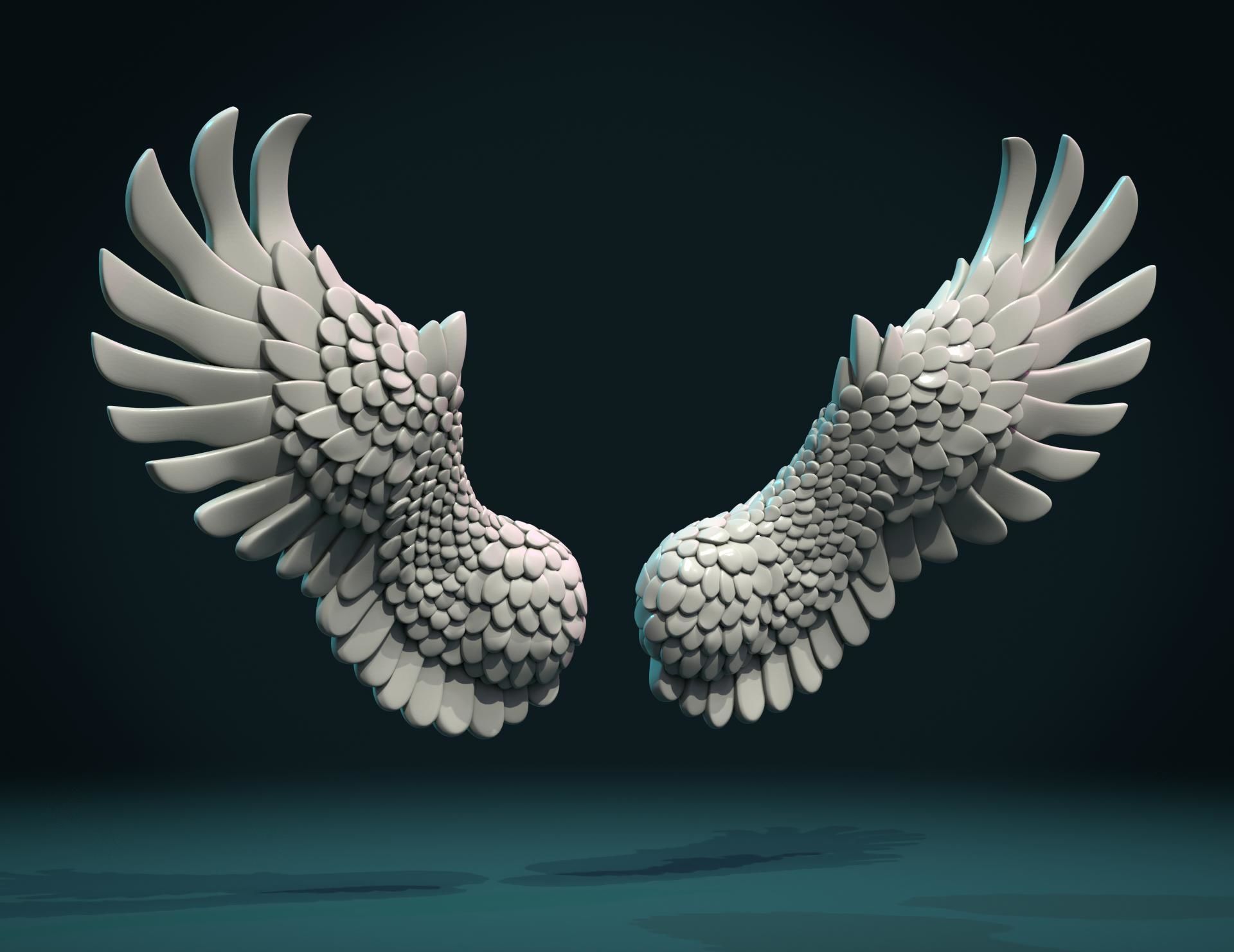 Wings II 3D print model_9