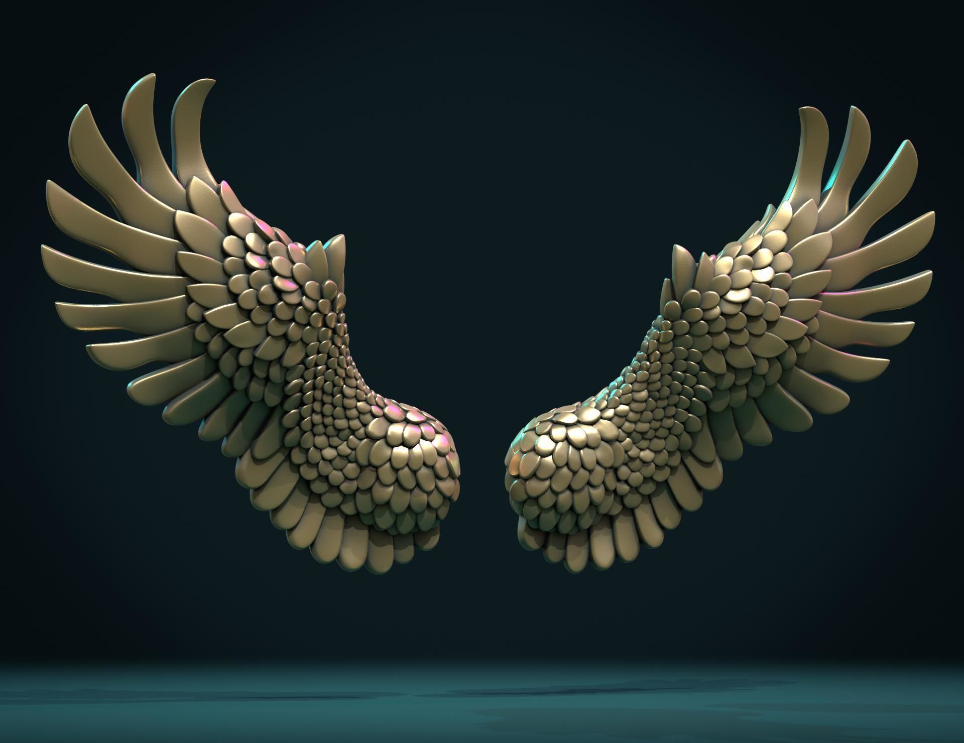 Wings II 3D print model_10