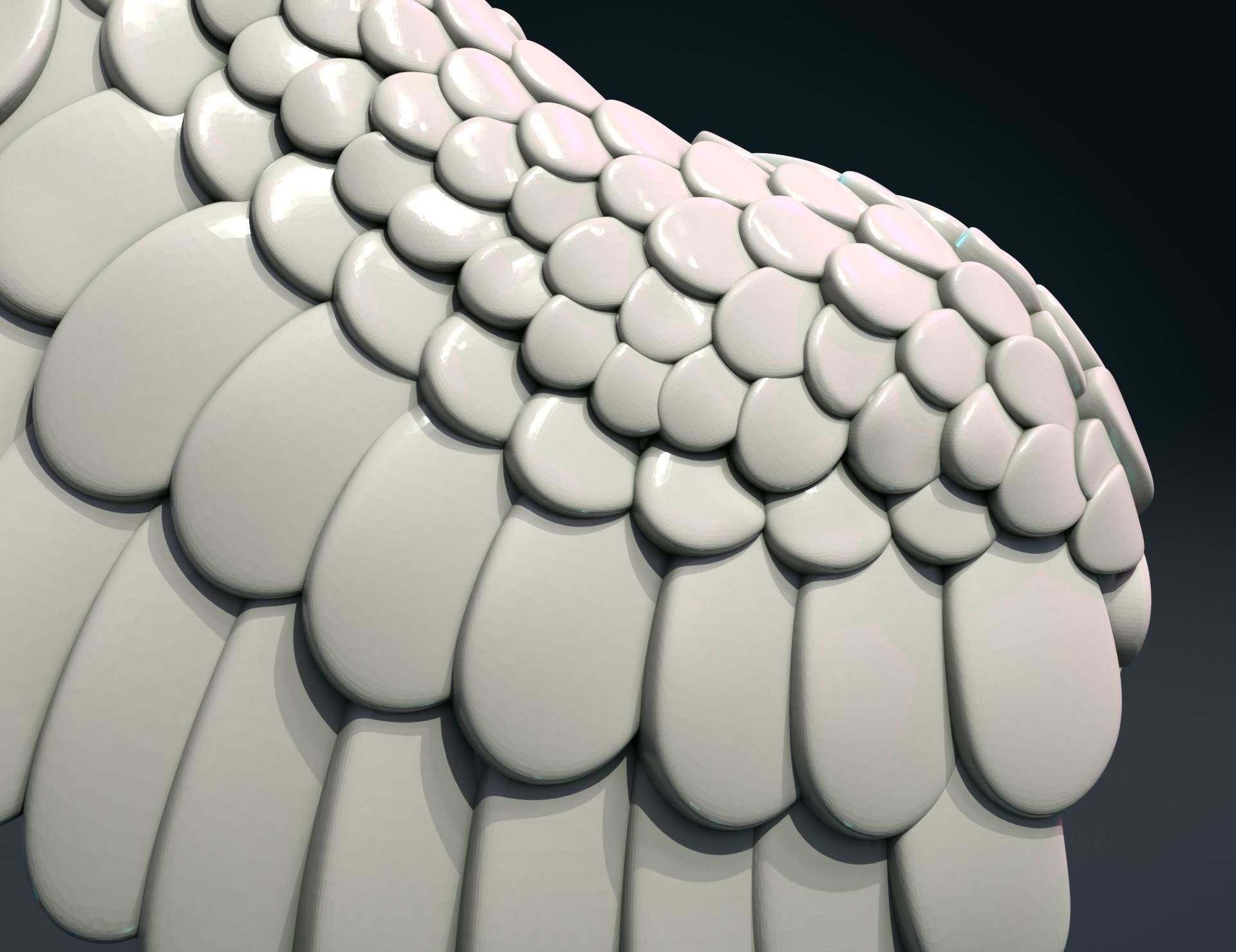 Wings II 3D print model_14