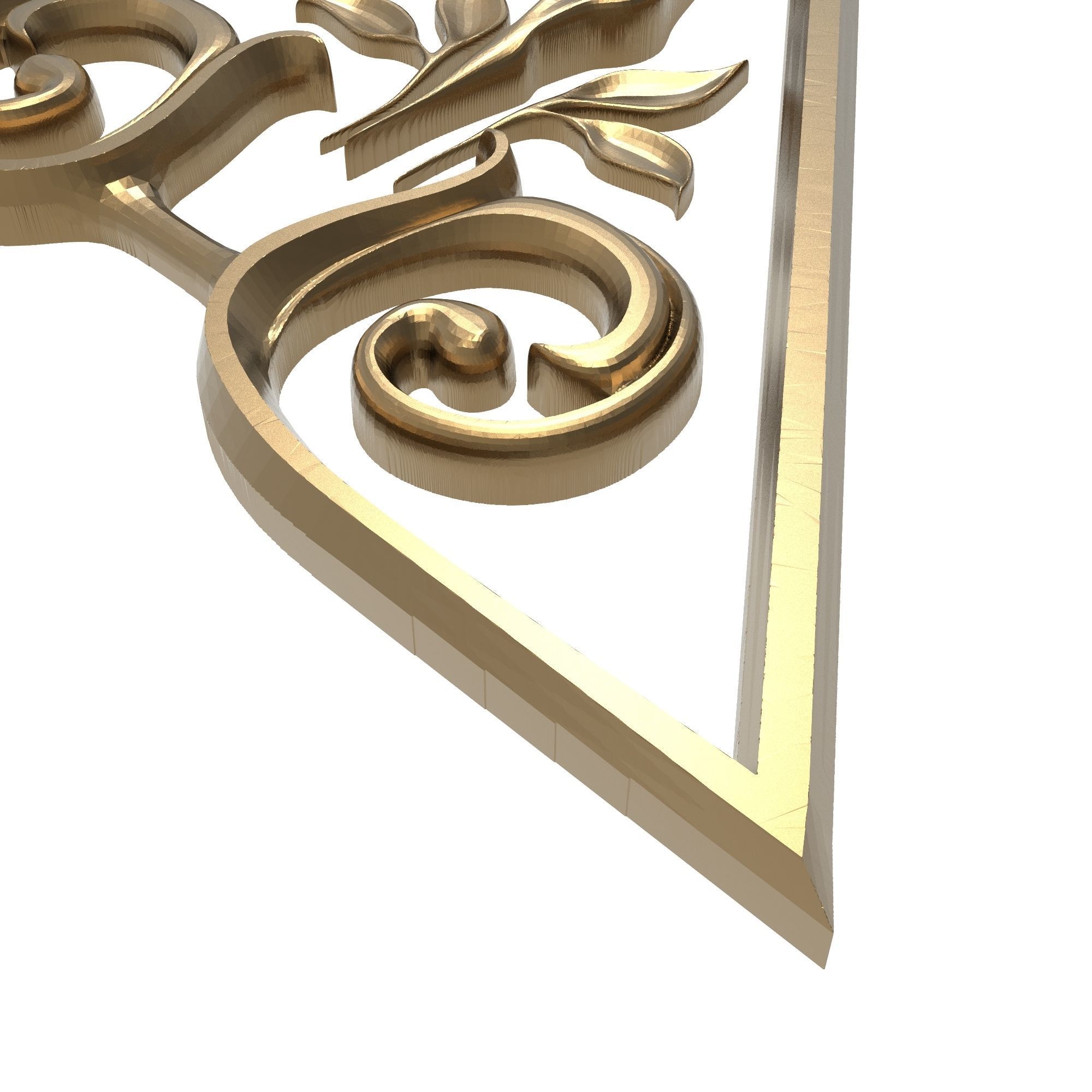 decorative pattern ready for 3D printing 3D model_3