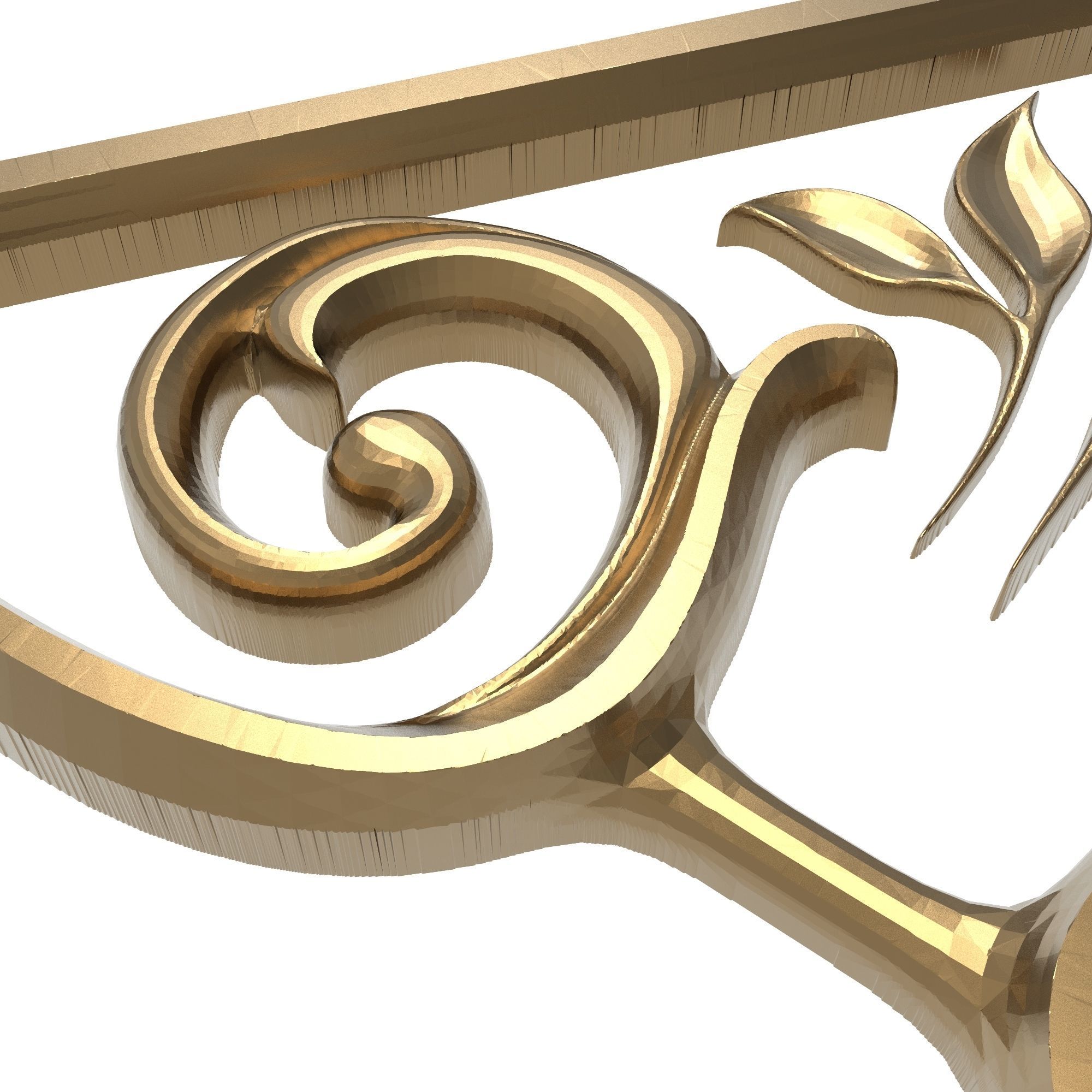 decorative pattern ready for 3D printing 3D model_4