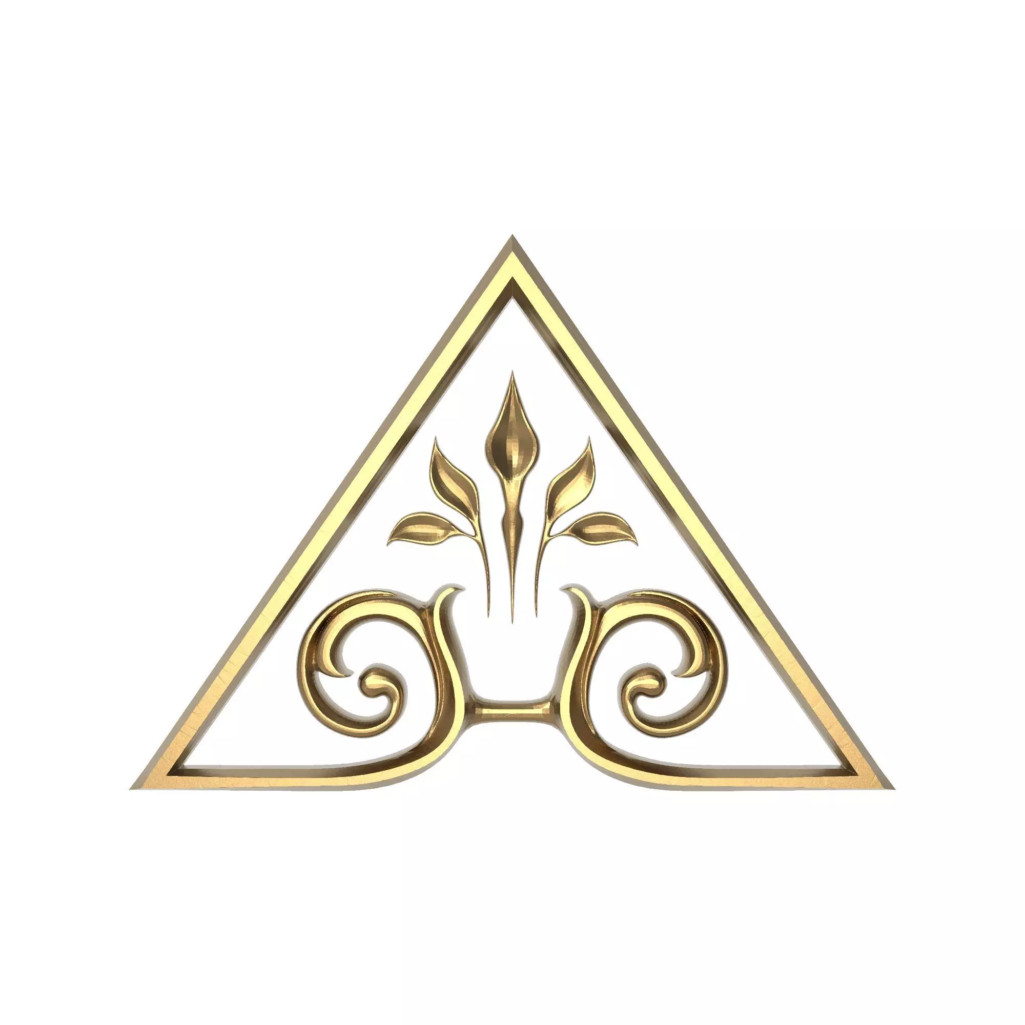 decorative pattern ready for 3D printing 3D model_0