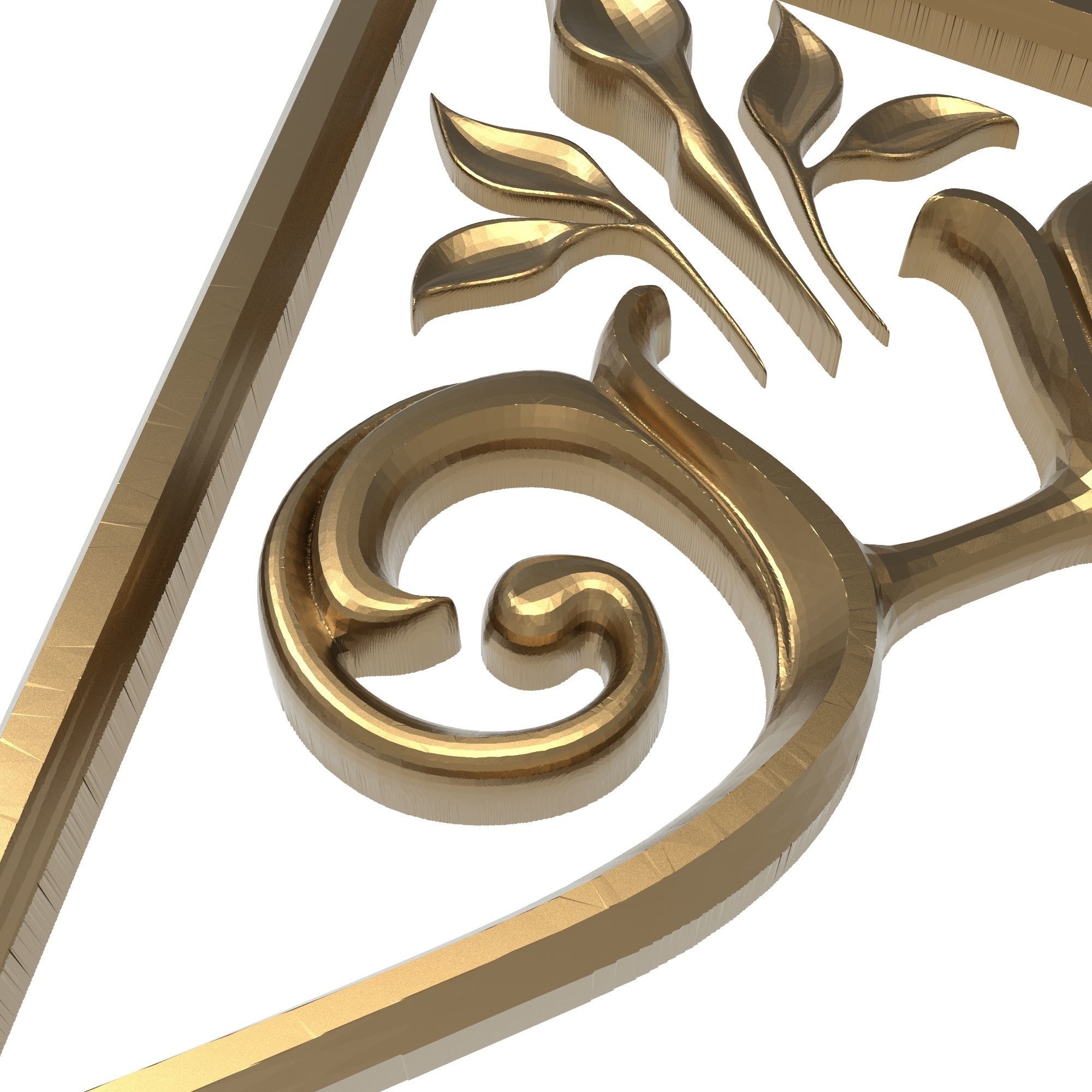 decorative pattern ready for 3D printing 3D model_1