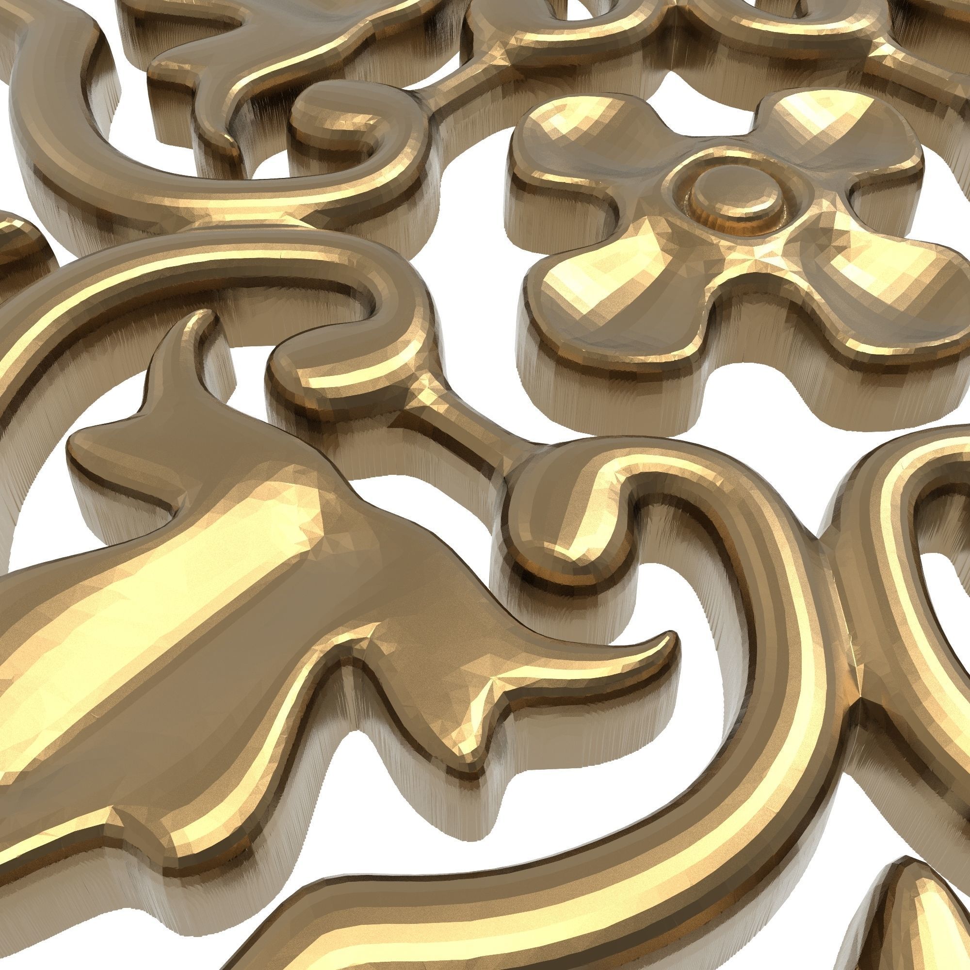 decorative pattern ready for 3D printing 3D model_6