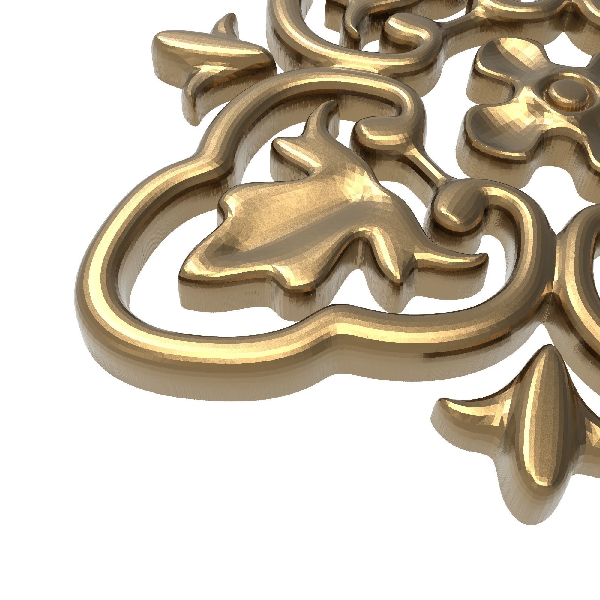 decorative pattern ready for 3D printing 3D model_3