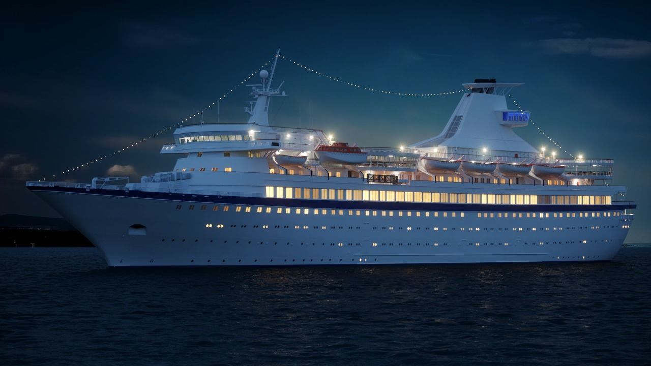 Vintage Cruiseship High-Detail 3D model_2