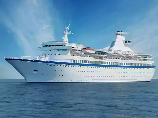 Vintage Cruiseship High-Detail 3D model