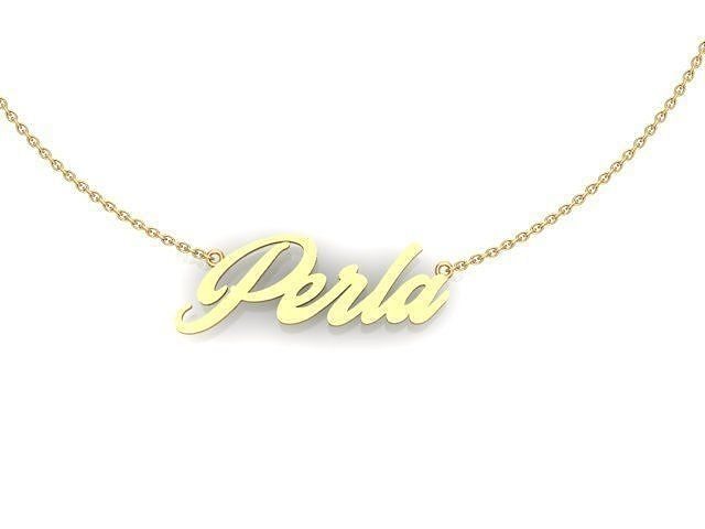Perla name  3D print model