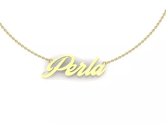 Perla name 3D print model