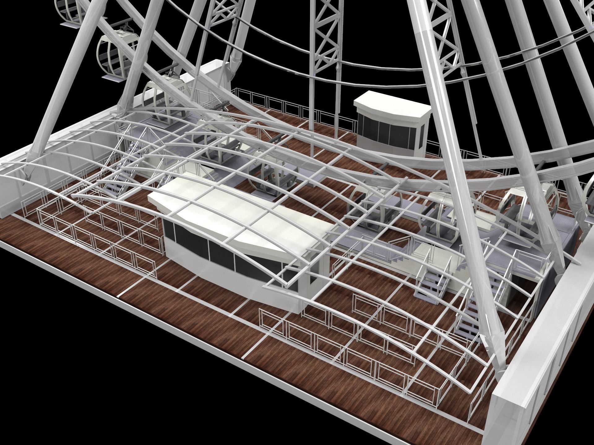 Ferris Wheel Vray 3D model_6