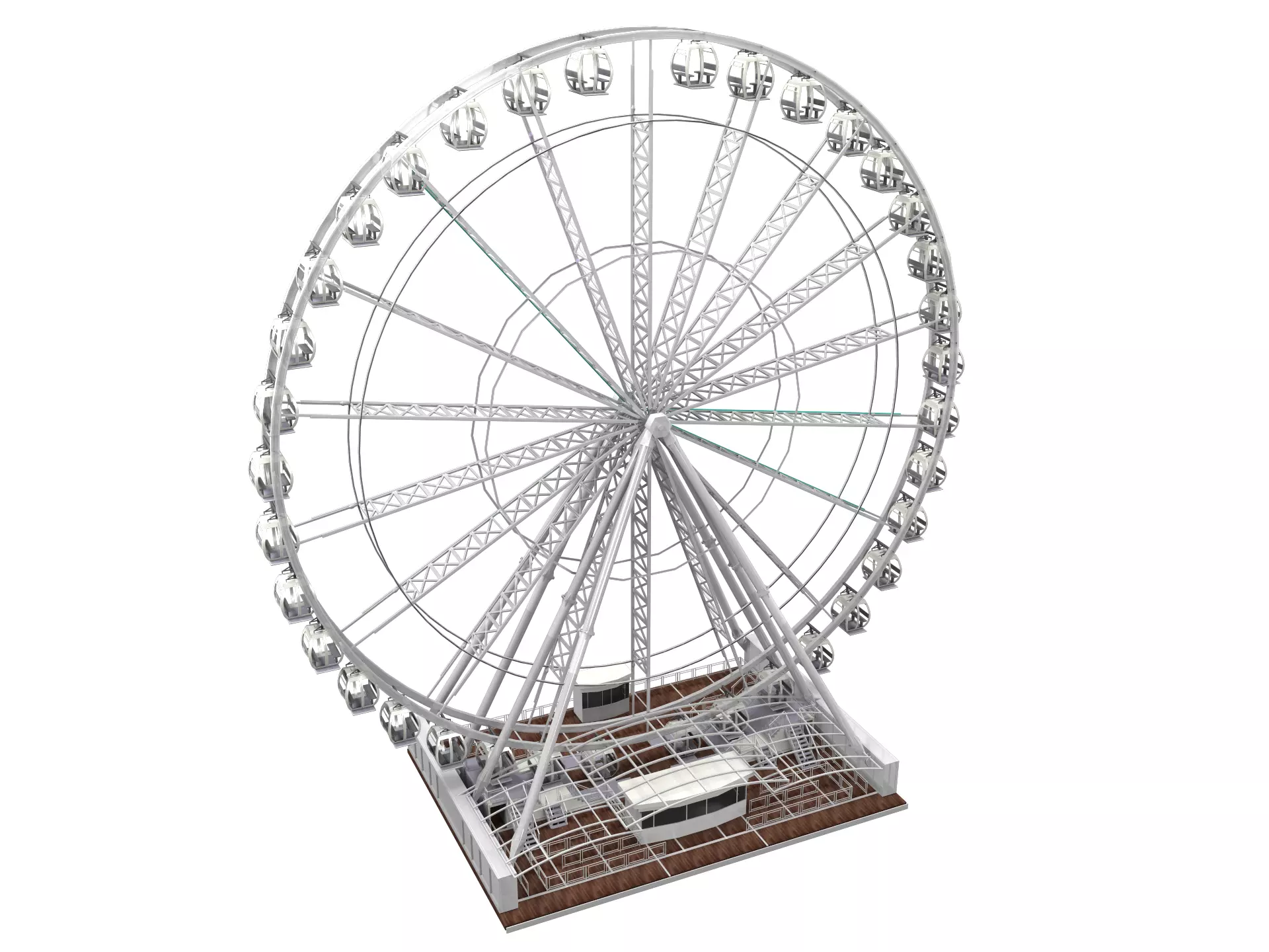 Ferris Wheel Vray 3D model_0