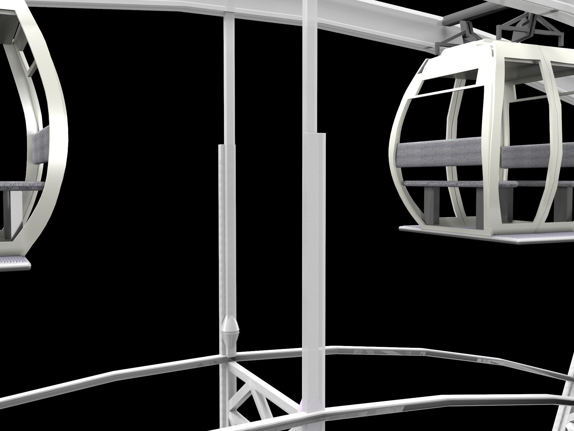 Ferris Wheel Vray 3D model_8