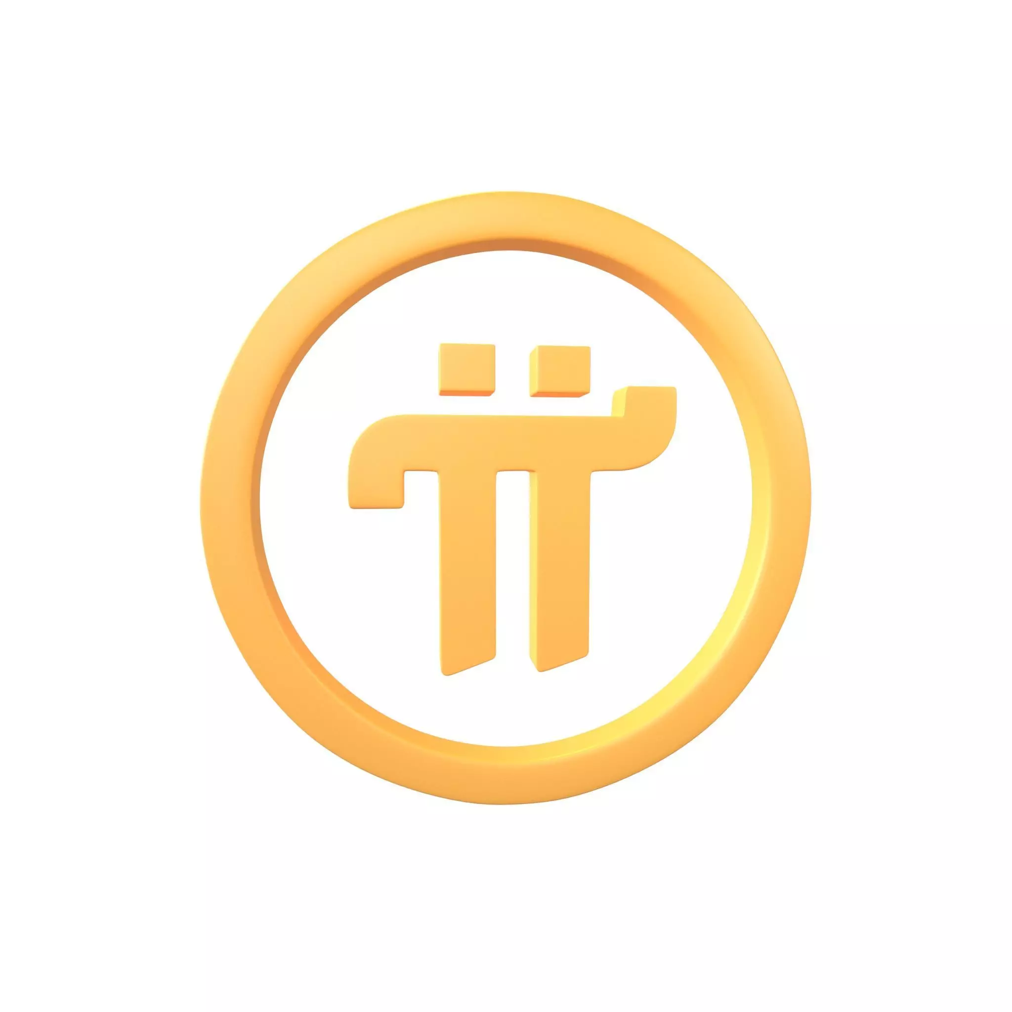 Pi Coin v1 001 Low-poly 3D model