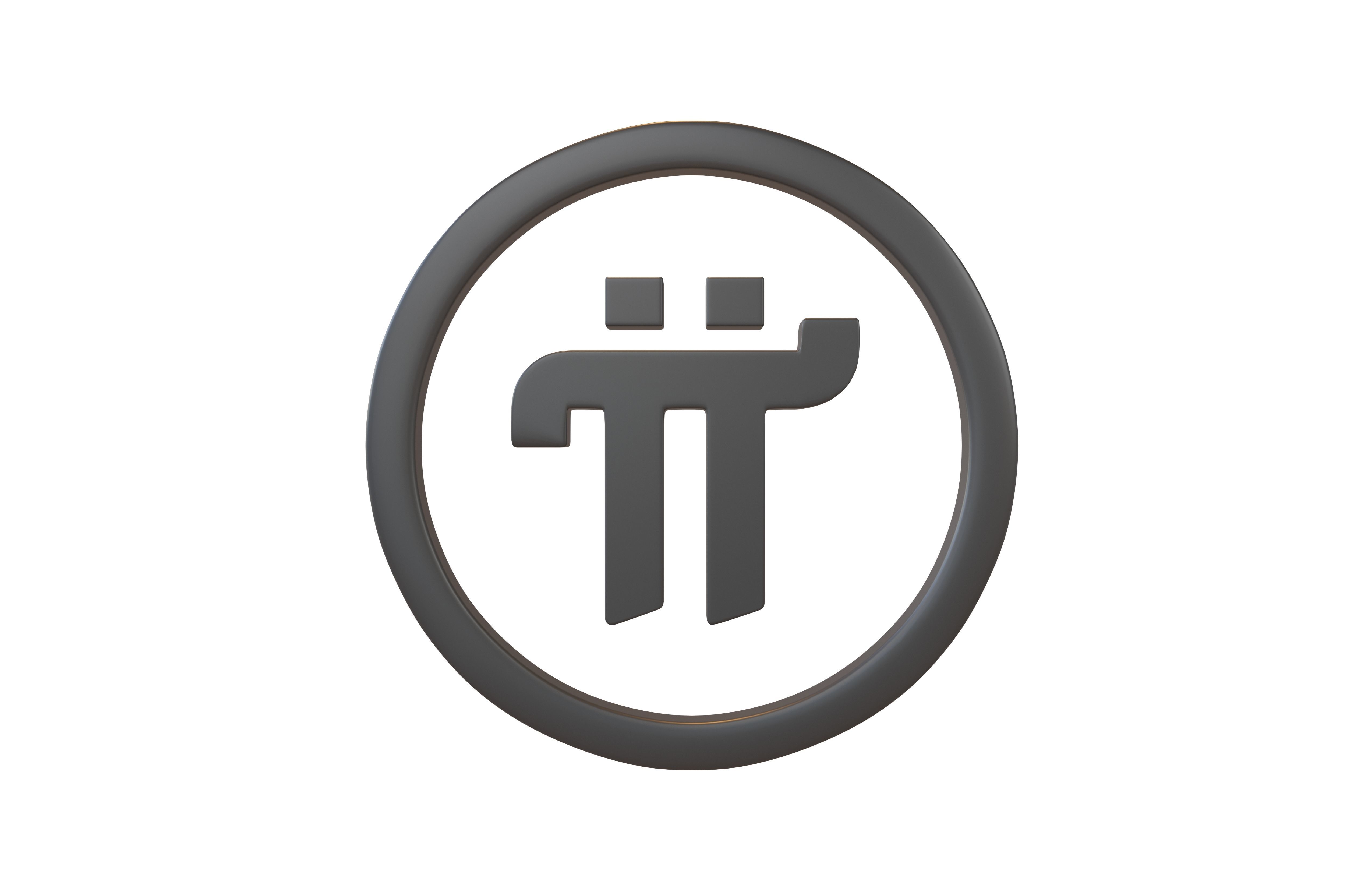 Pi Coin v1 003 Low-poly 3D model_2