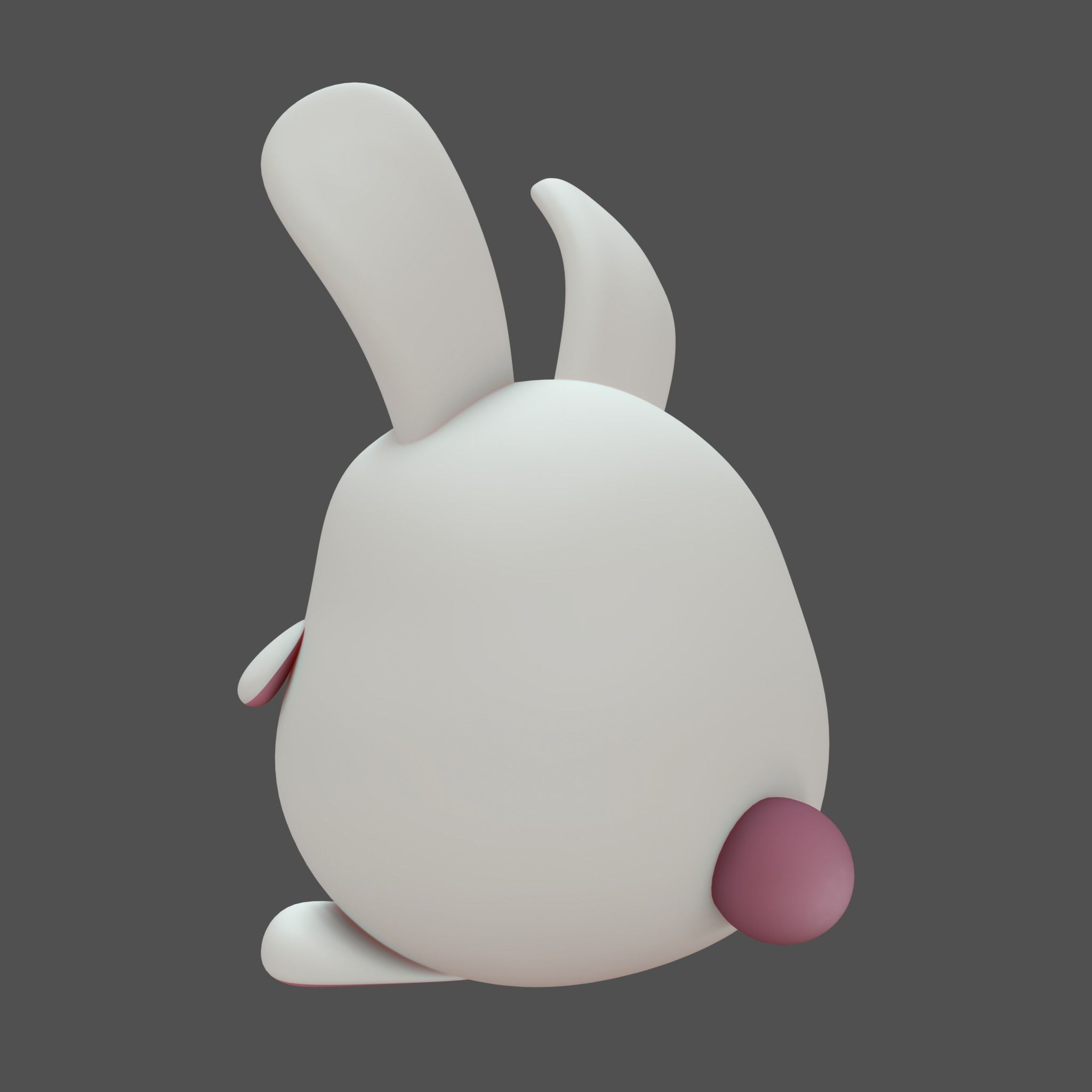 Plush Rabbit 3D model_4