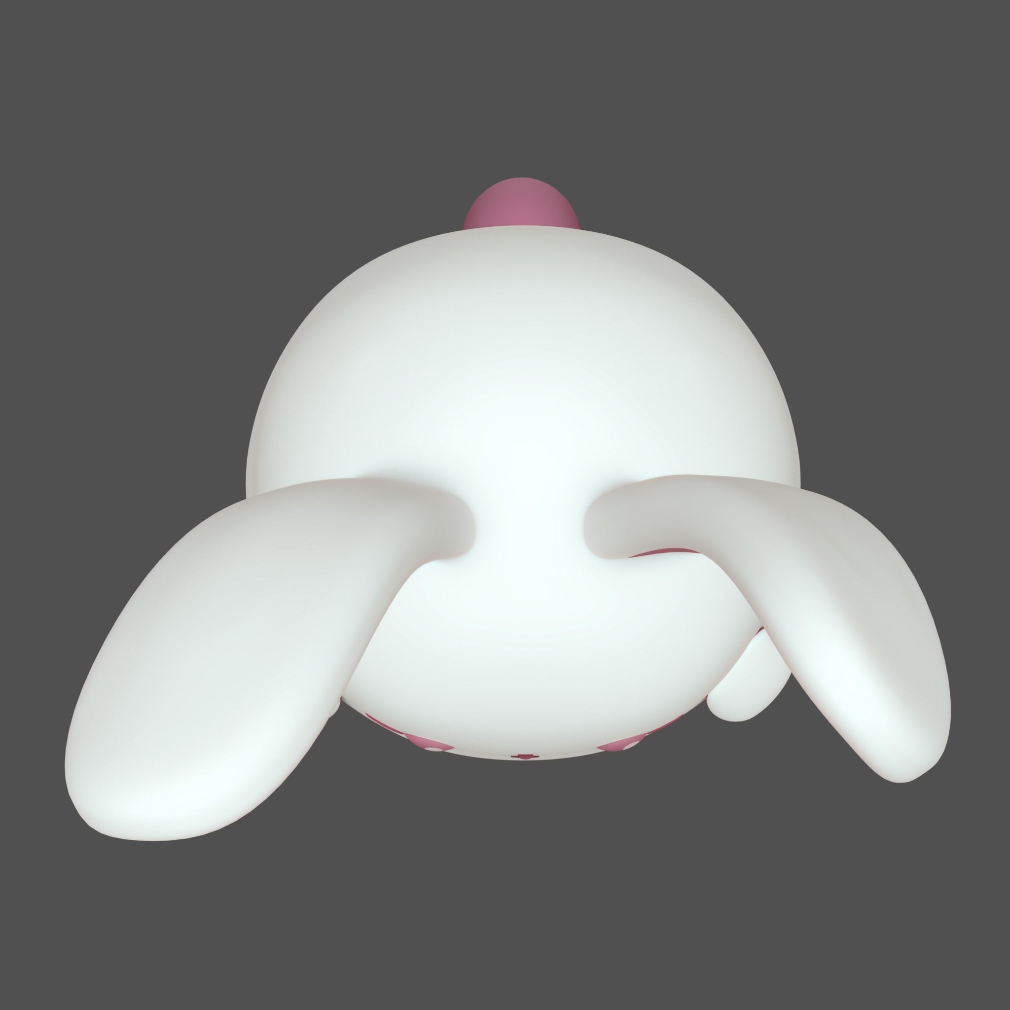Plush Rabbit 3D model_6