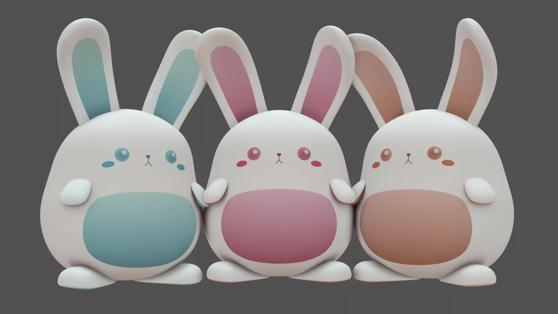 Plush Rabbit 3D model_0