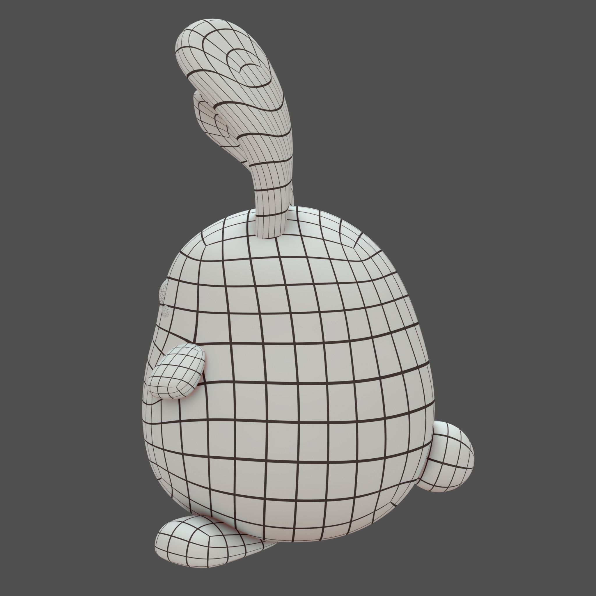 Plush Rabbit 3D model_10
