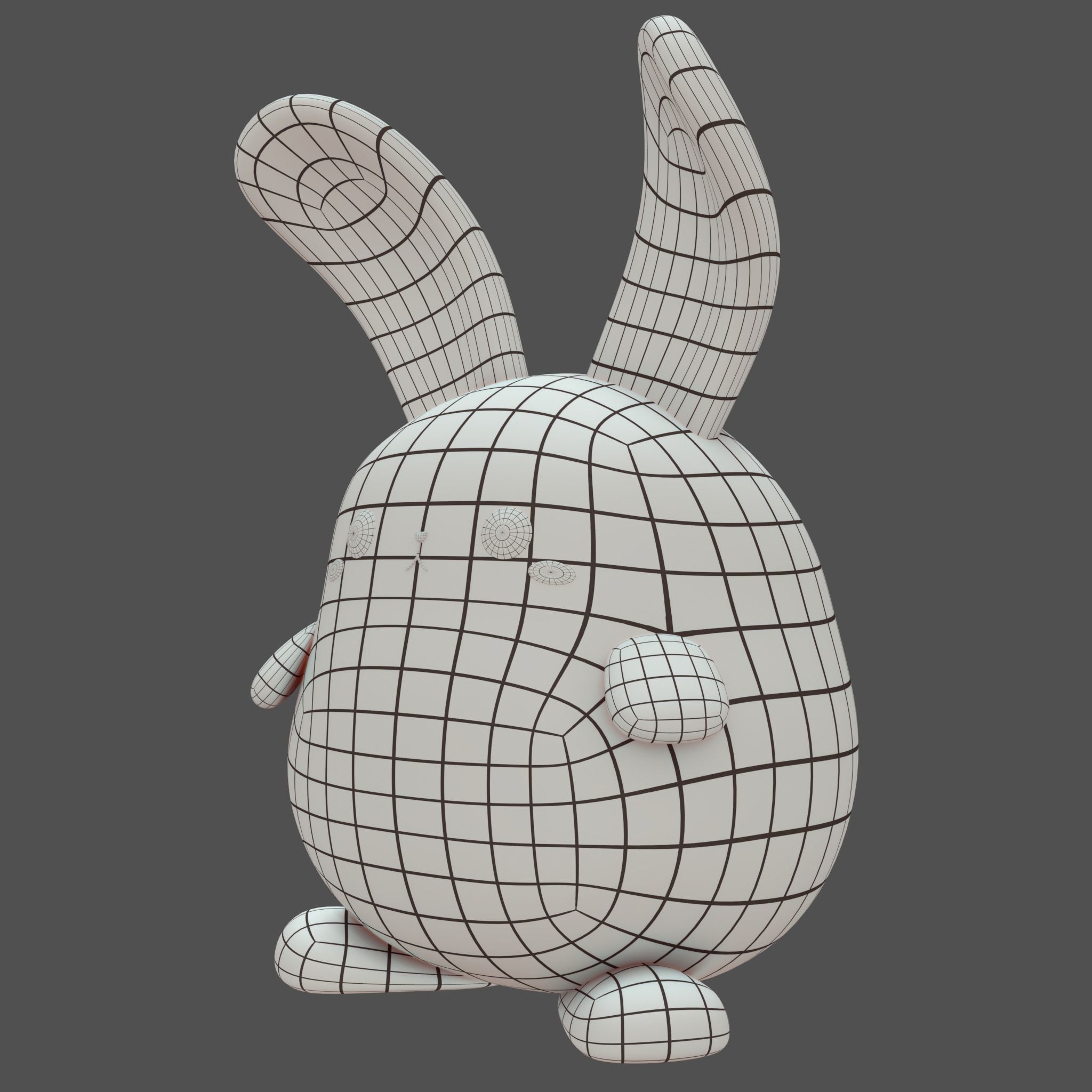 Plush Rabbit 3D model_9